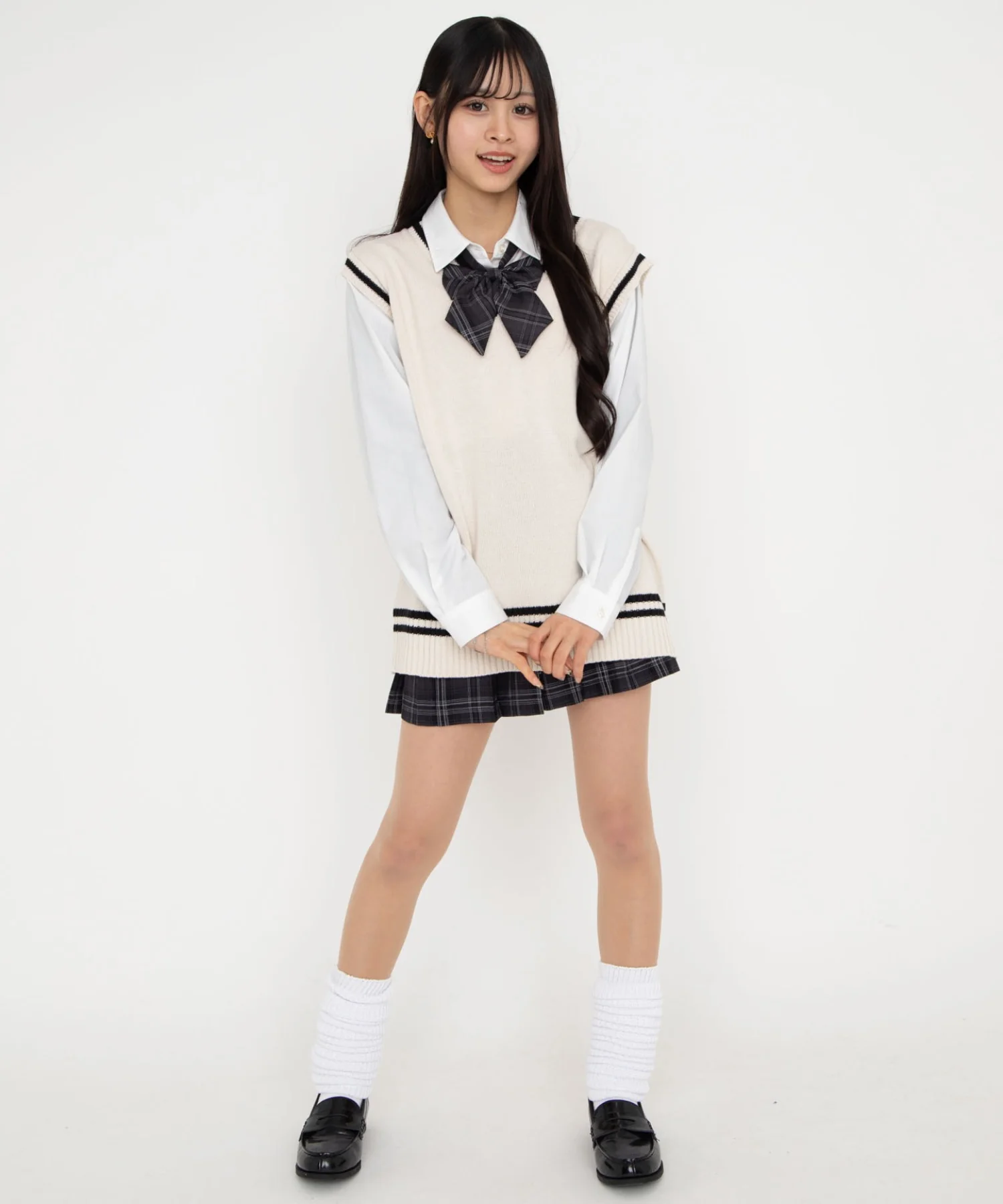 ラインスクールニットベスト - Image 18