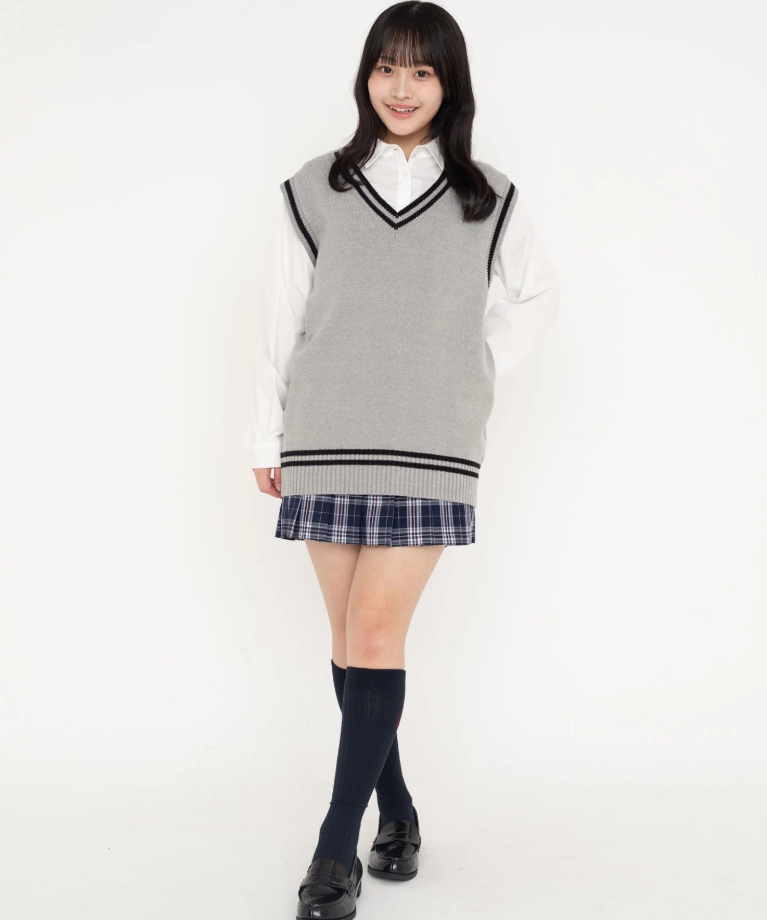 ラインスクールニットベスト - Image 19