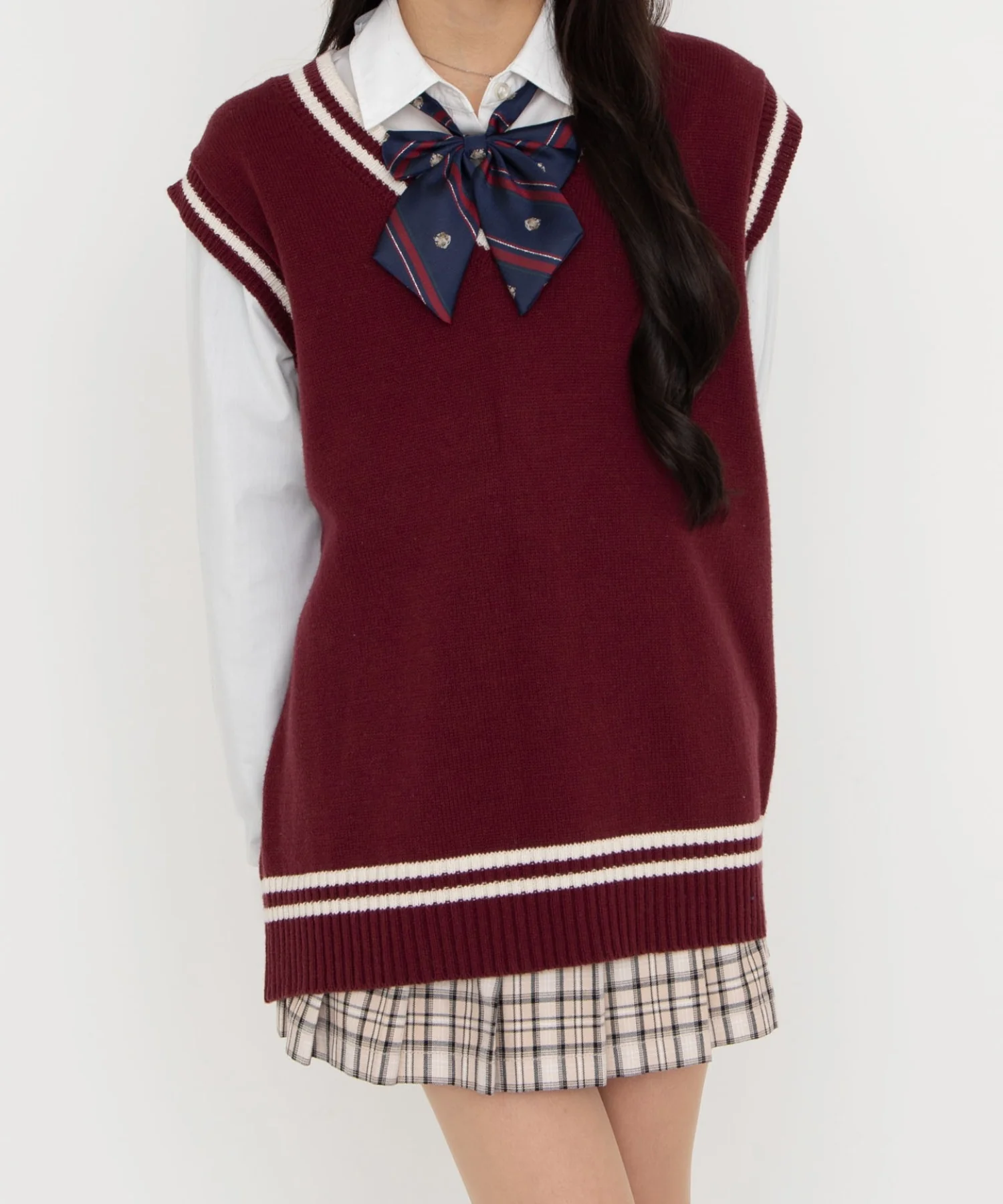 ラインスクールニットベスト - Image 6