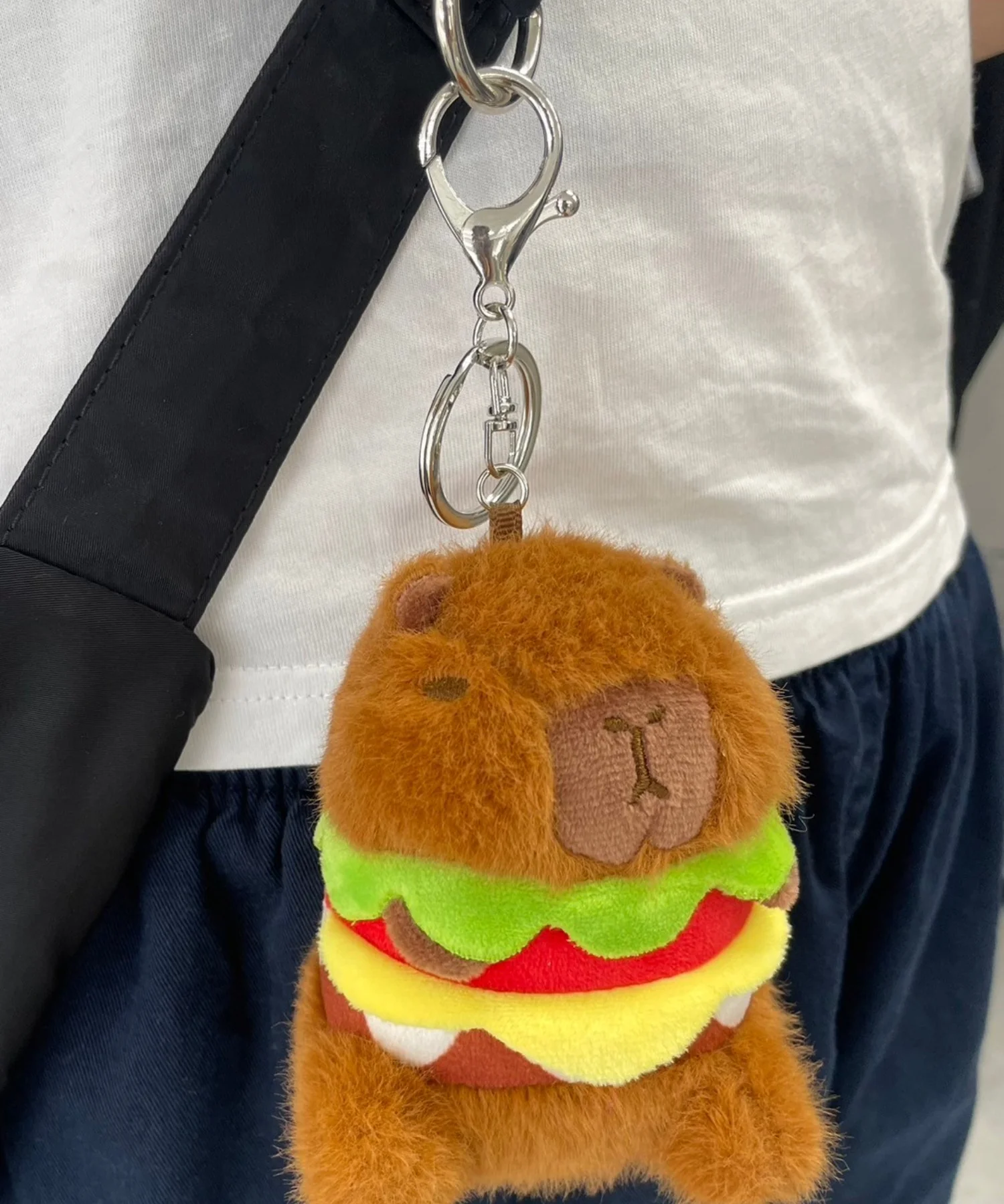バーガーカピバラぬいぐるみキーホルダー - Image 2