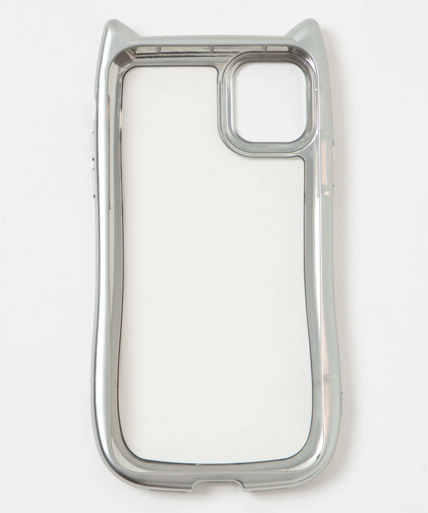 猫耳フレームiphoneケース(シルバー) - Image 11