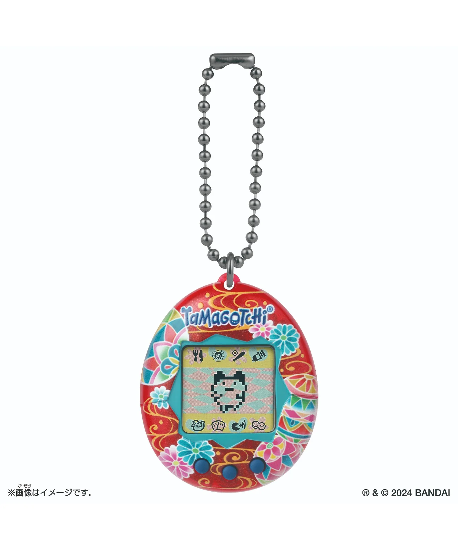 Original Tamagotchi 手まりに流水 inspired by 加賀友禅