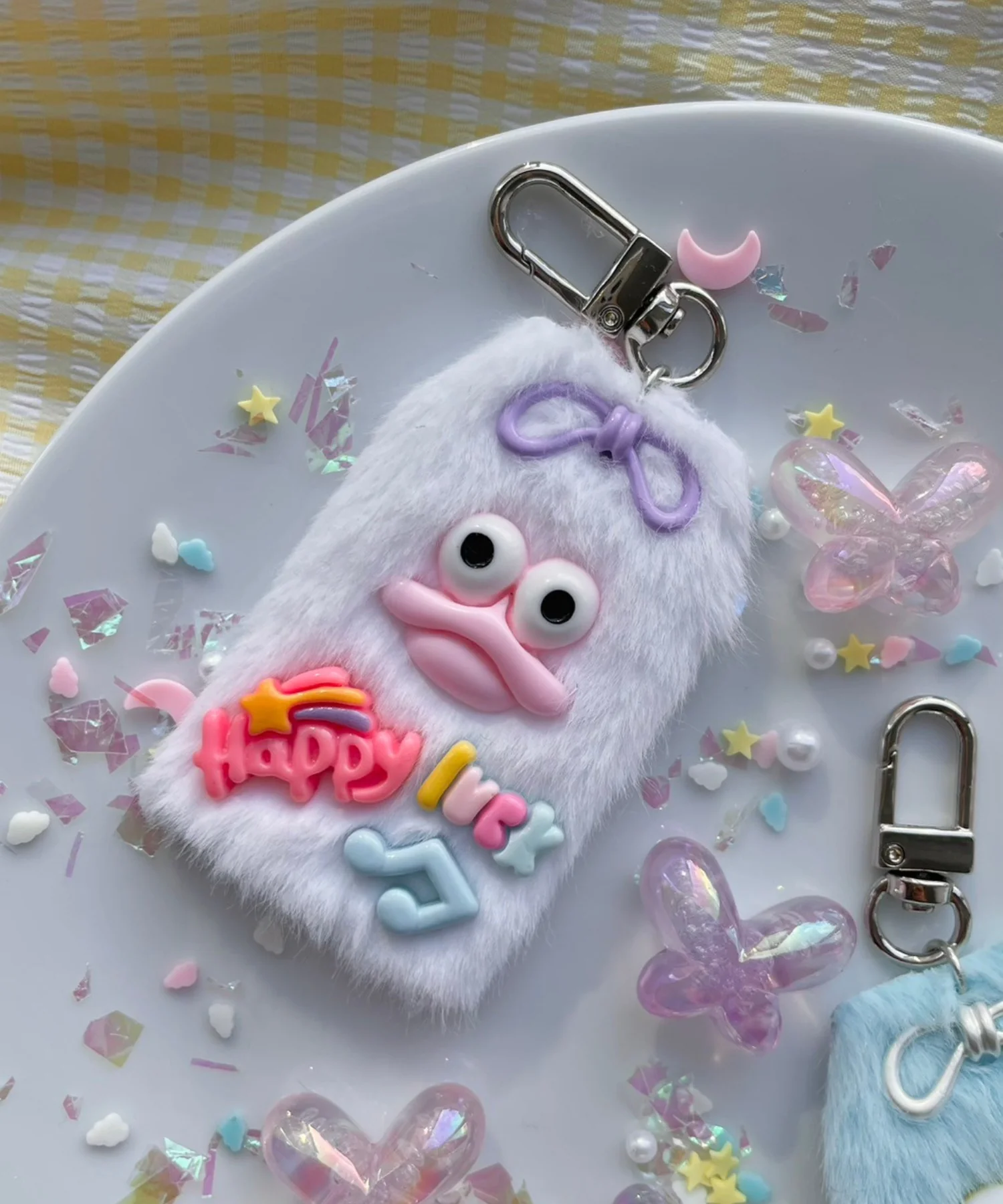 ミニラッキーチャームモンスターぬいぐるみキーホルダー - Image 7