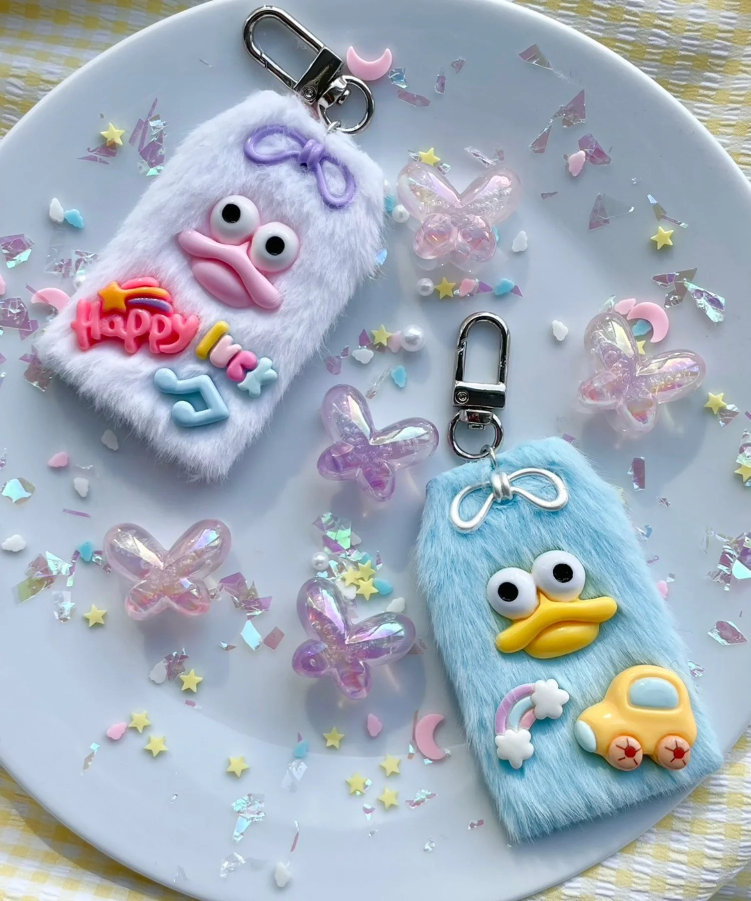 ミニラッキーチャームモンスターぬいぐるみキーホルダー - Image 8