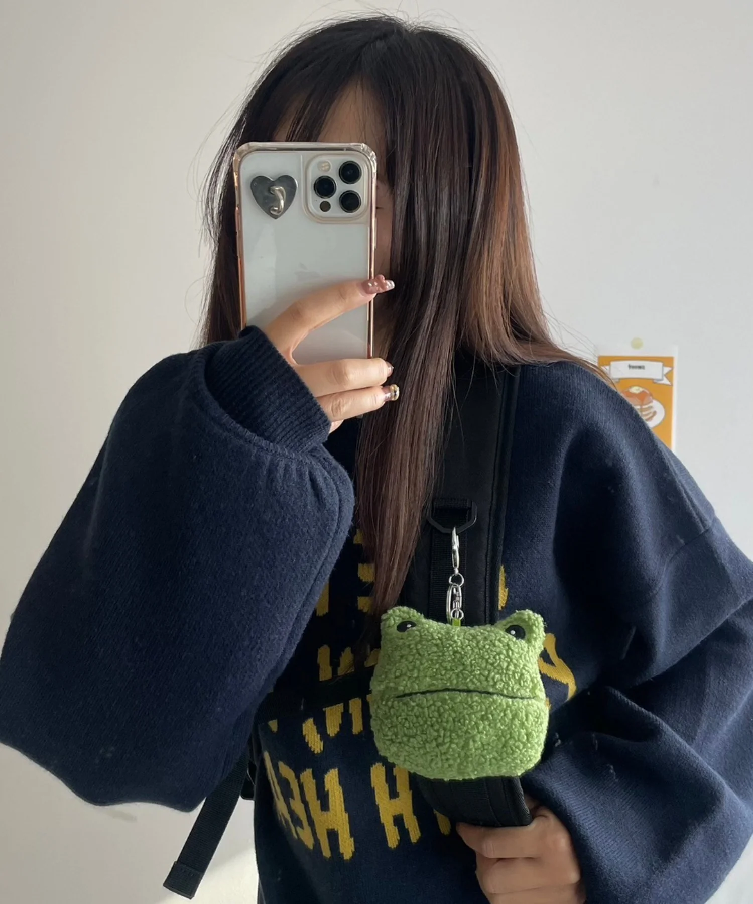 もこもこけろちゃんぬいぐるみポーチ