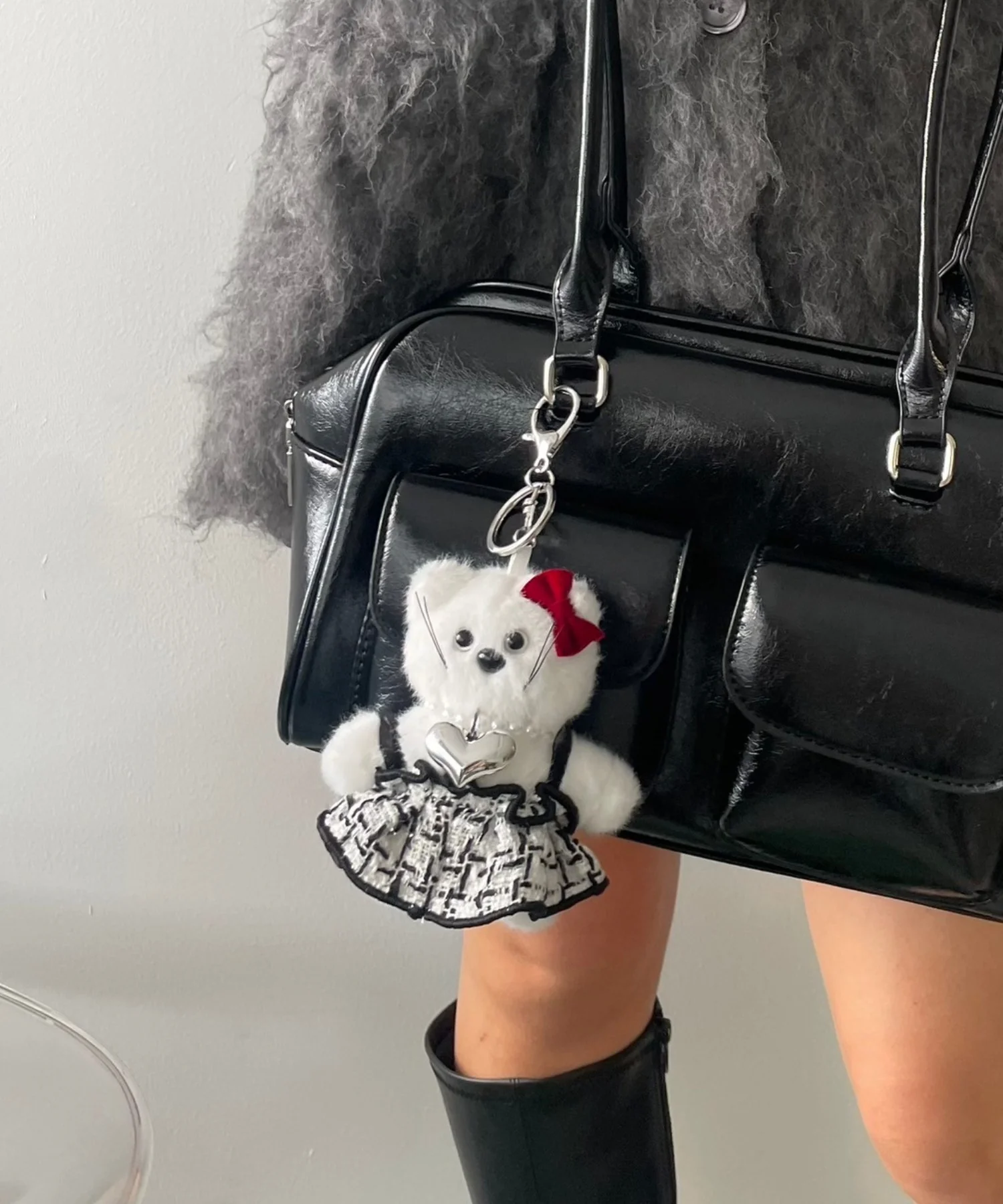 ゴージャスキャットぬいぐるみキーホルダー - Image 6
