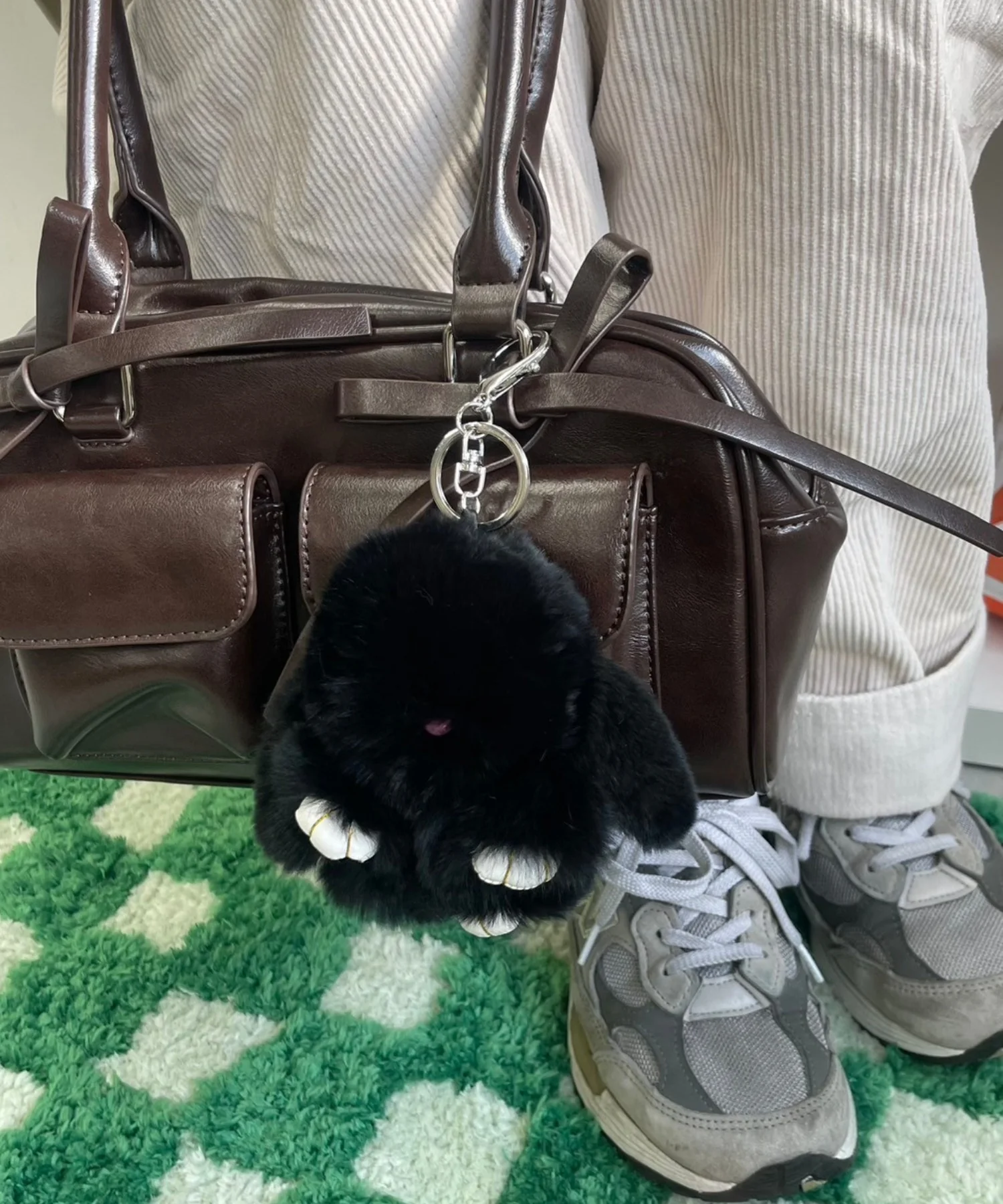 もふもふうさぎぬいぐるみキーホルダー - Image 4