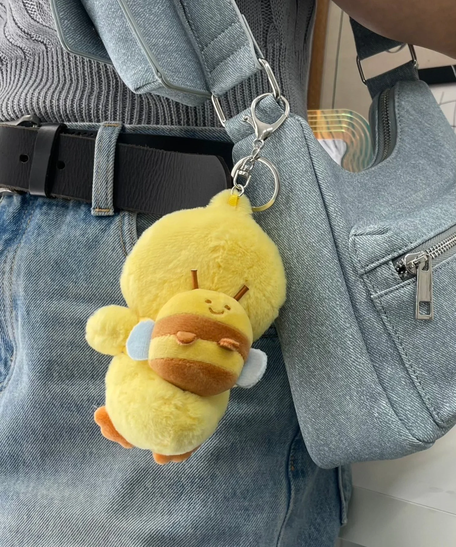 まゆげひよこぬいぐるみキーホルダー - Image 3