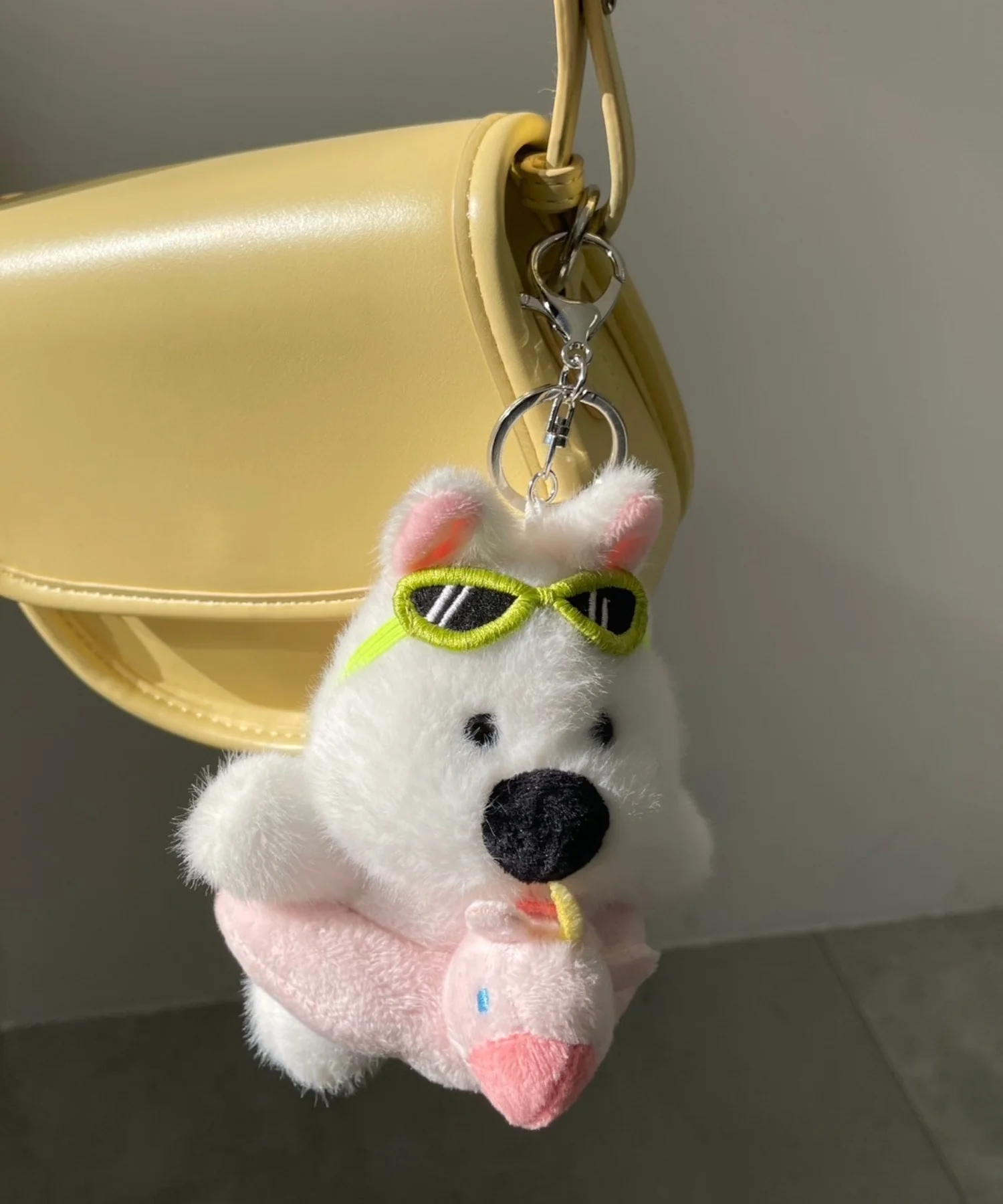 バカンスわんこぬいぐるみキーホルダー