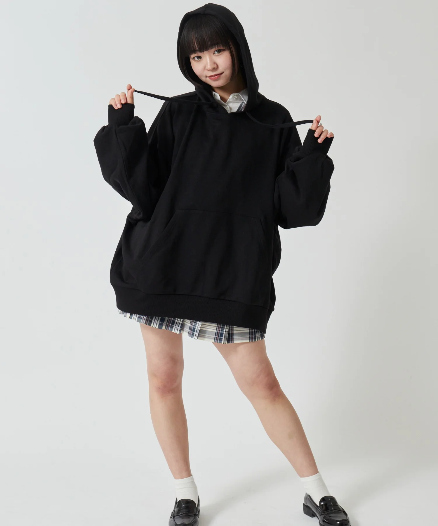 【スクール】ルーズフィットプルパーカー - Image 10