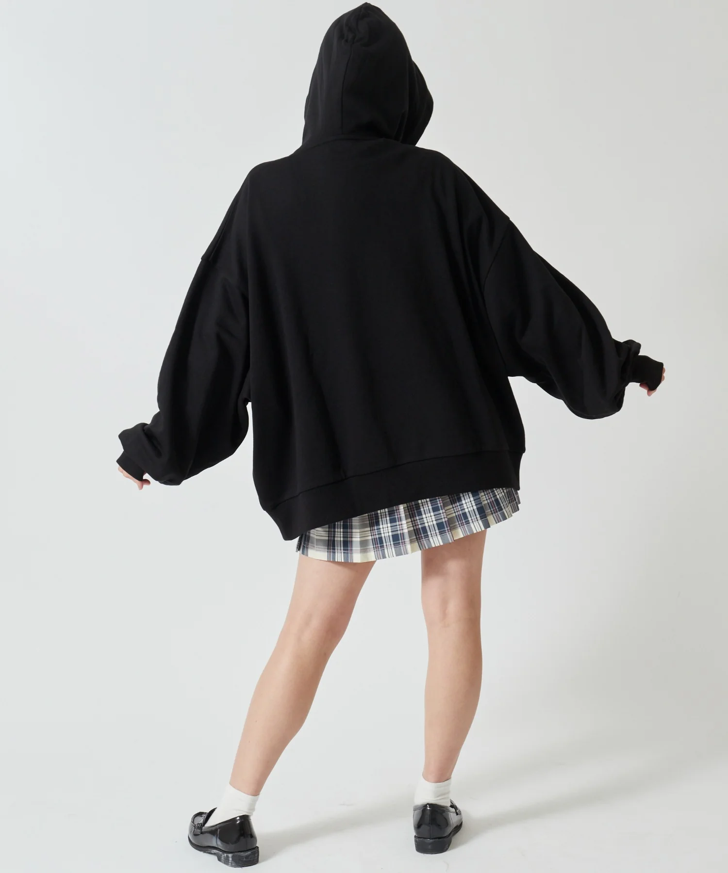 【スクール】ルーズフィットプルパーカー - Image 11