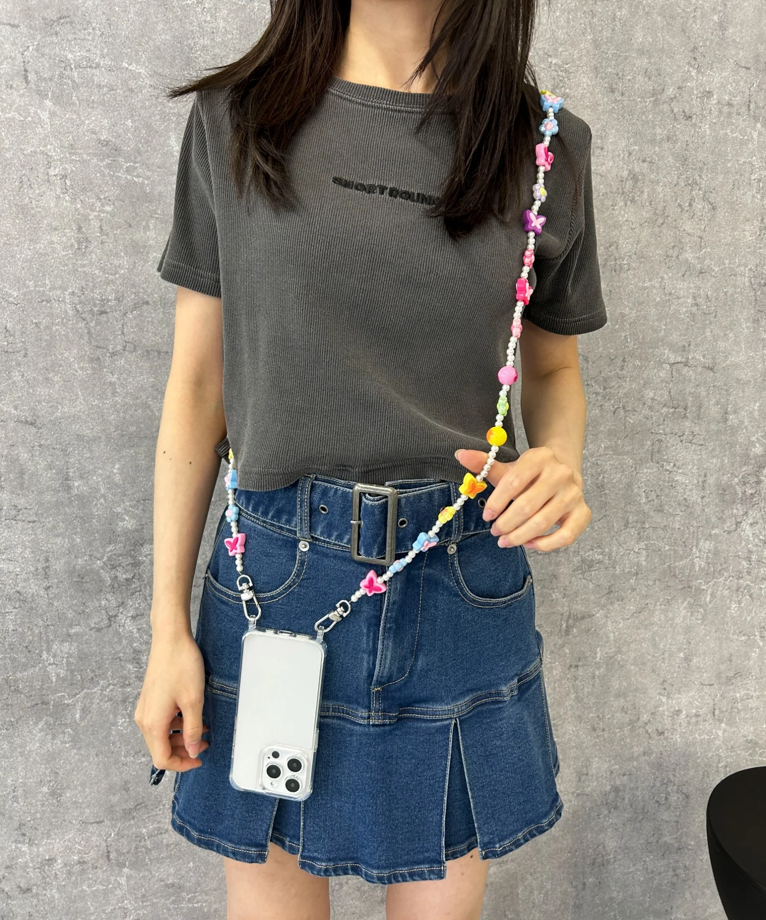 モチーフビーズストラップ