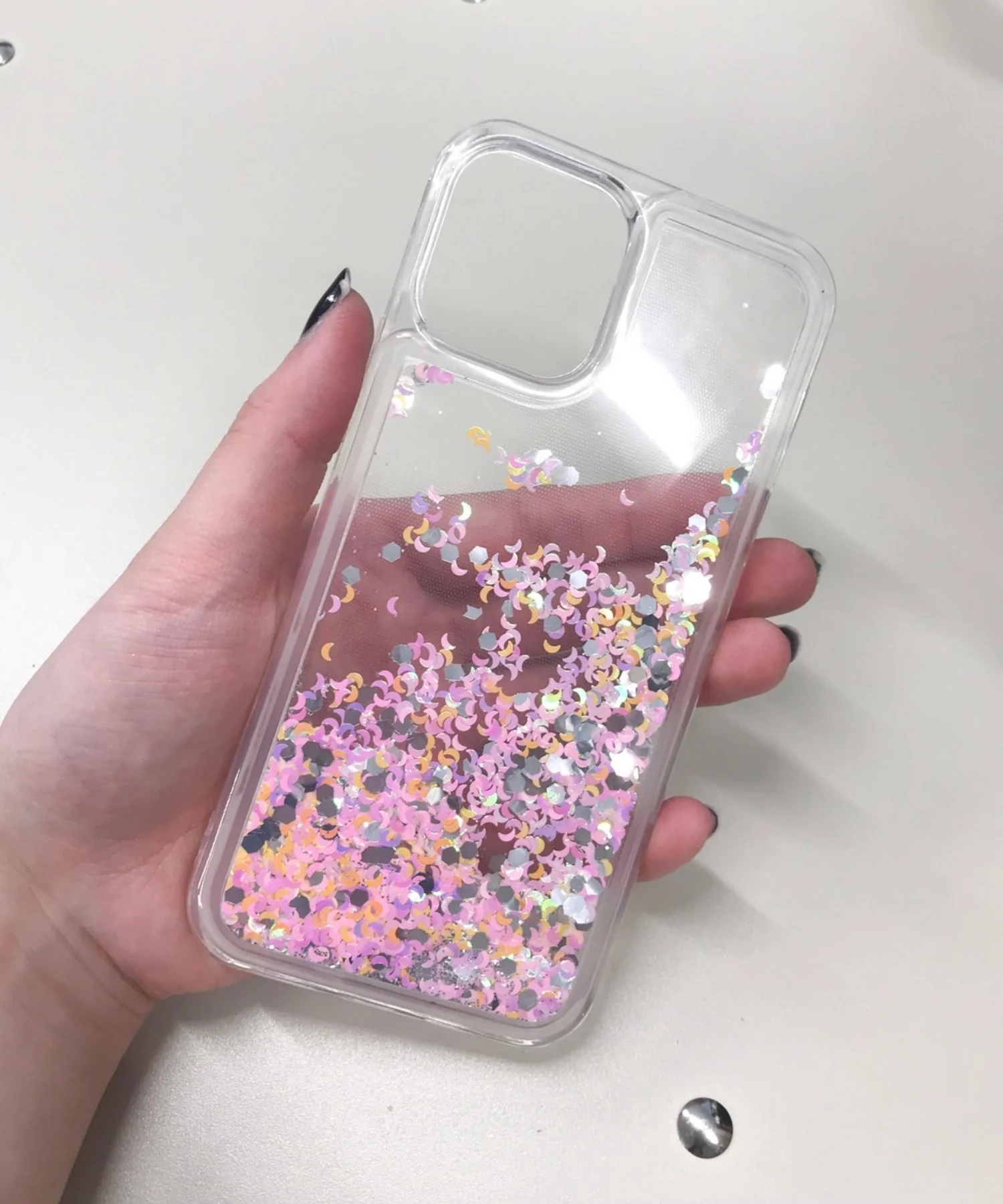キラキラiphoneケース(オーロラ) - Image 2