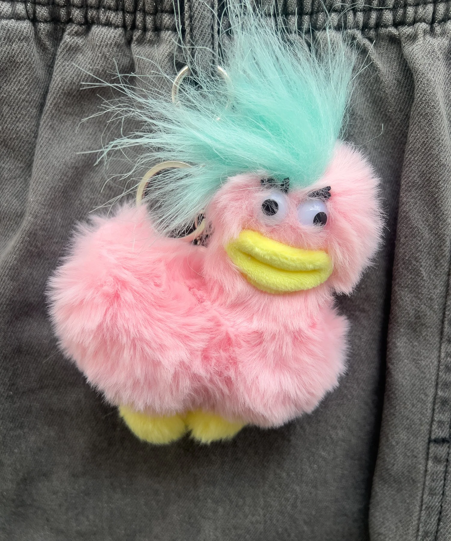 ヘンテコあひるぬいぐるみキーホルダー