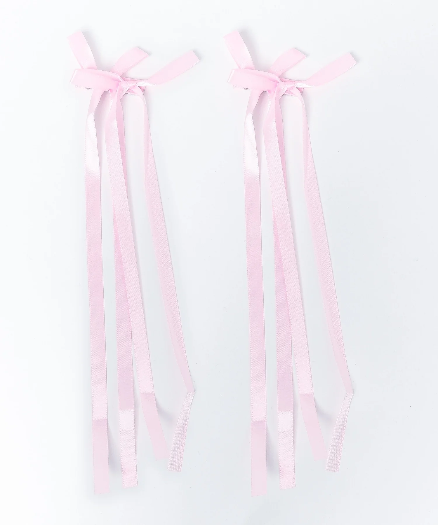 ダブルロングリボンヘアクリップ2P
