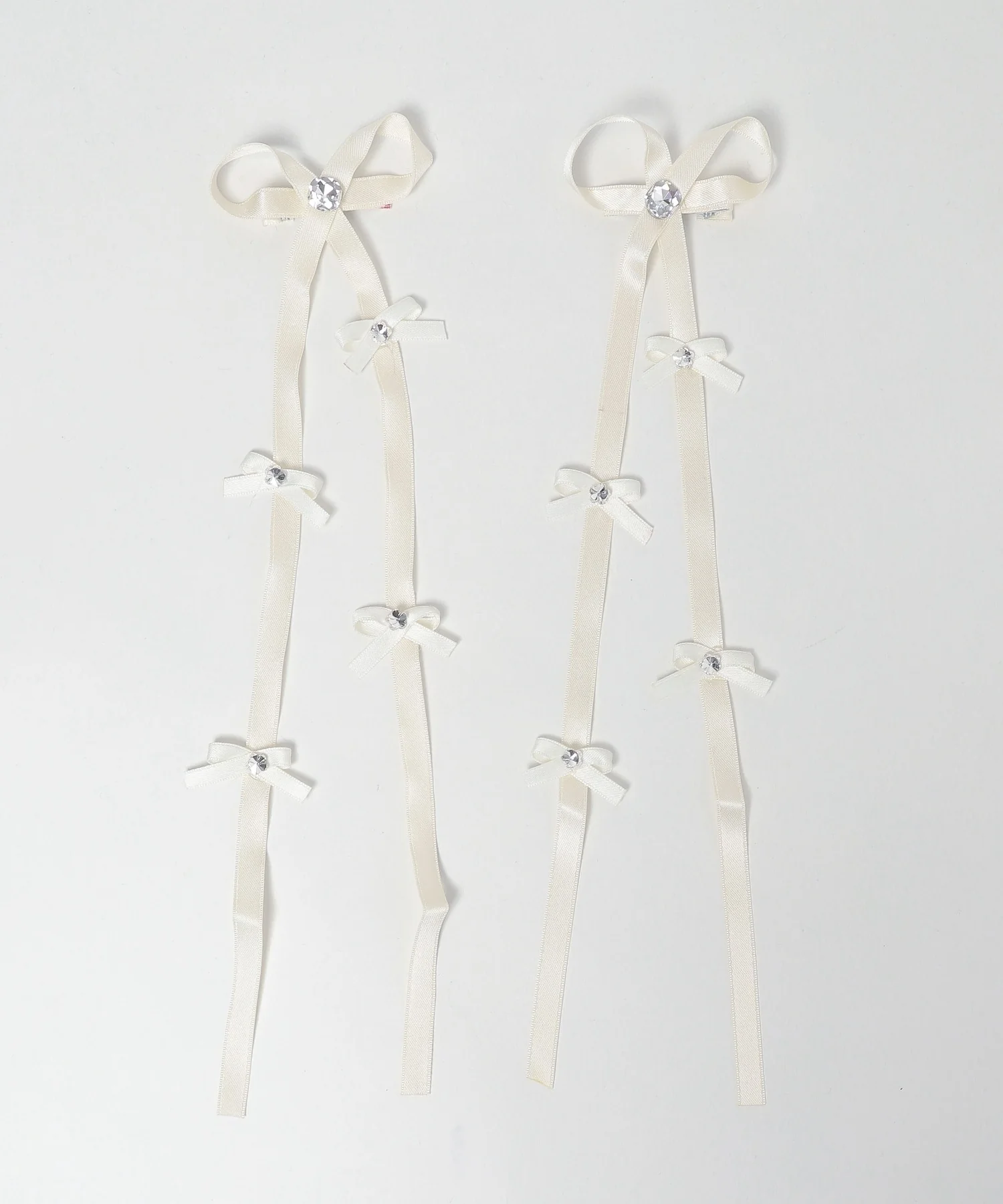 ビジューポイントリボンヘアクリップ2P - Image 6