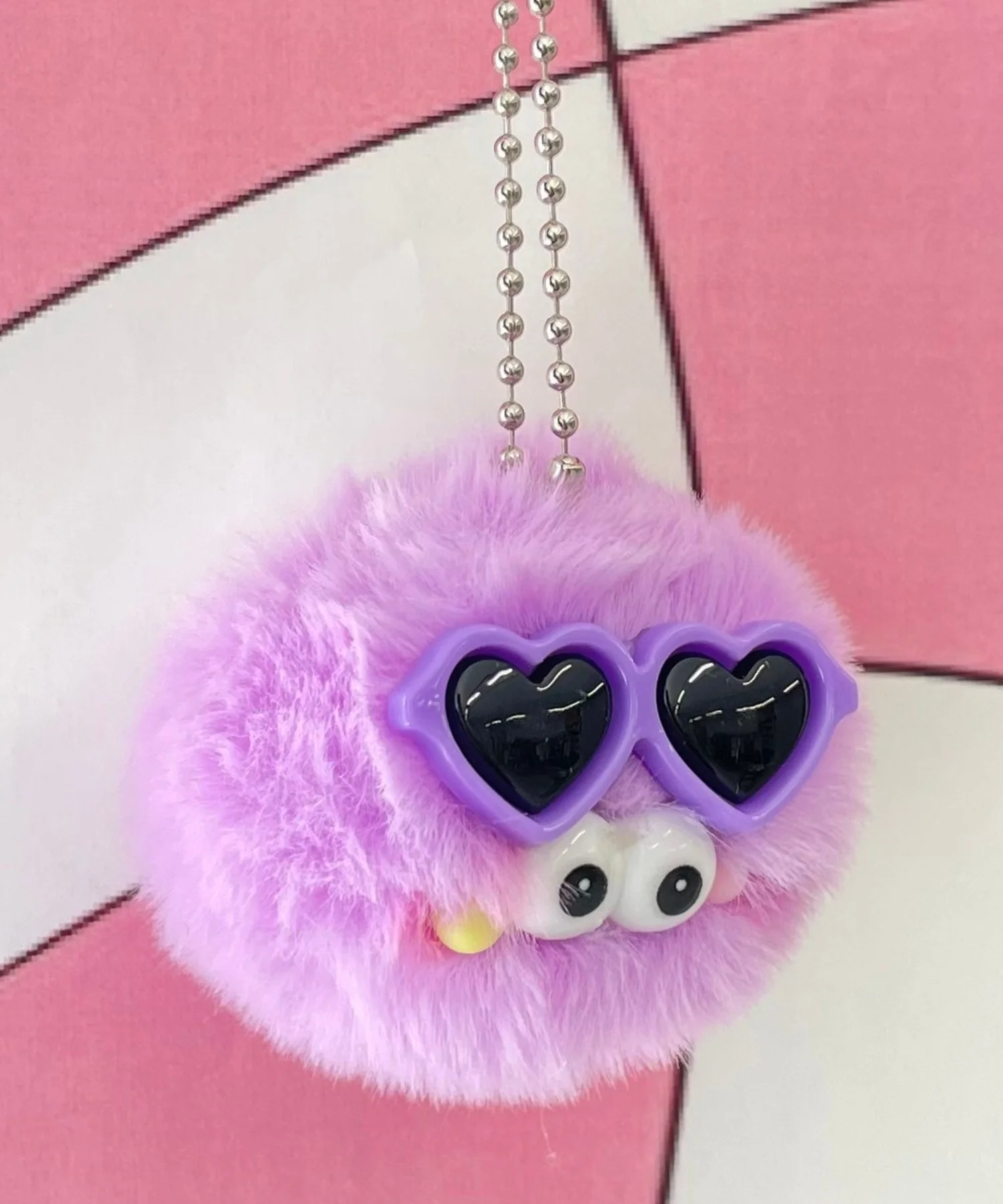 ミニサングラスモンスターぬいぐるみキーホルダー - Image 2