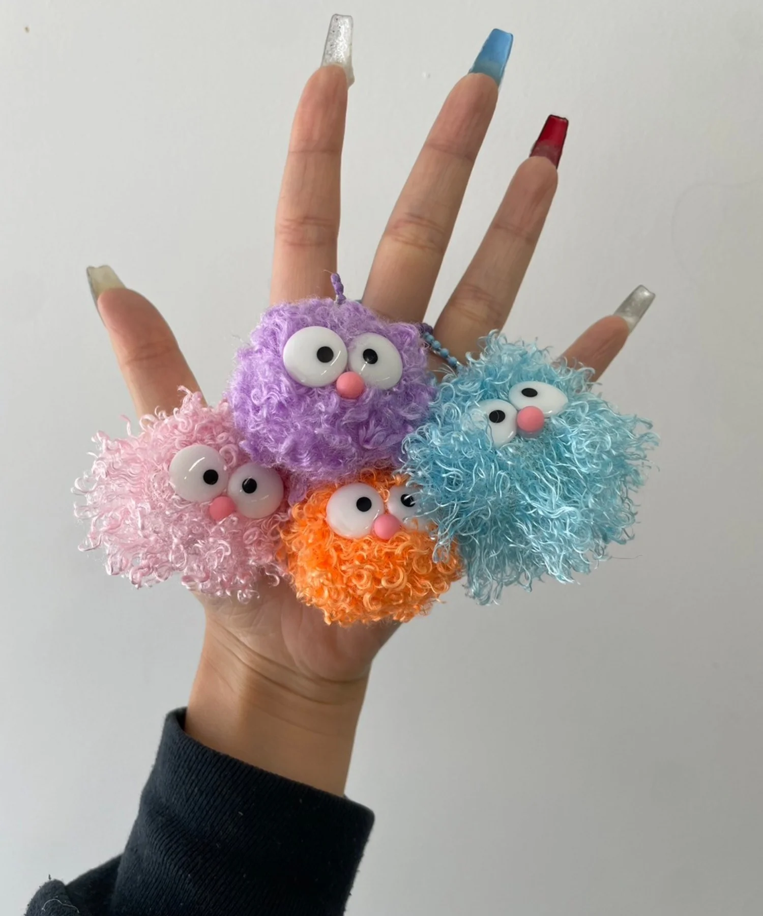 ミニポワポワモンスターぬいぐるみキーホルダー - Image 5