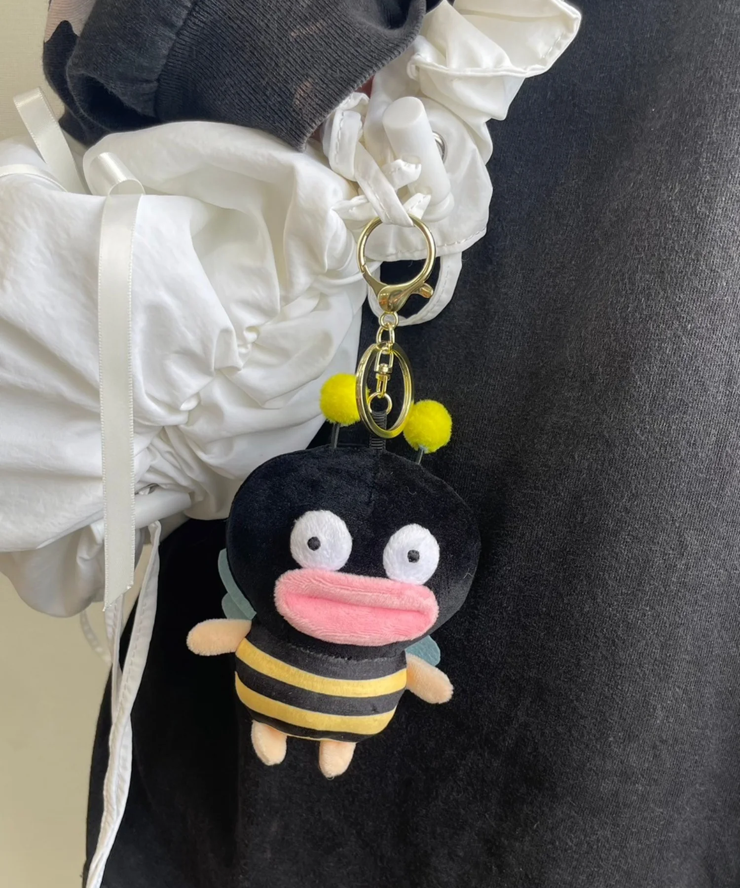 たらこみつばちぬいぐるみキーホルダー
