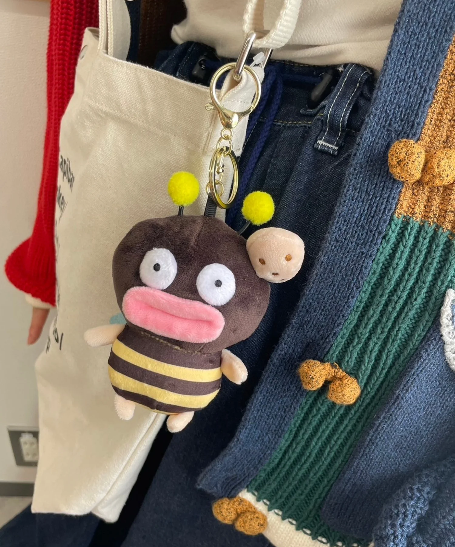 たらこみつばちぬいぐるみキーホルダー - Image 2
