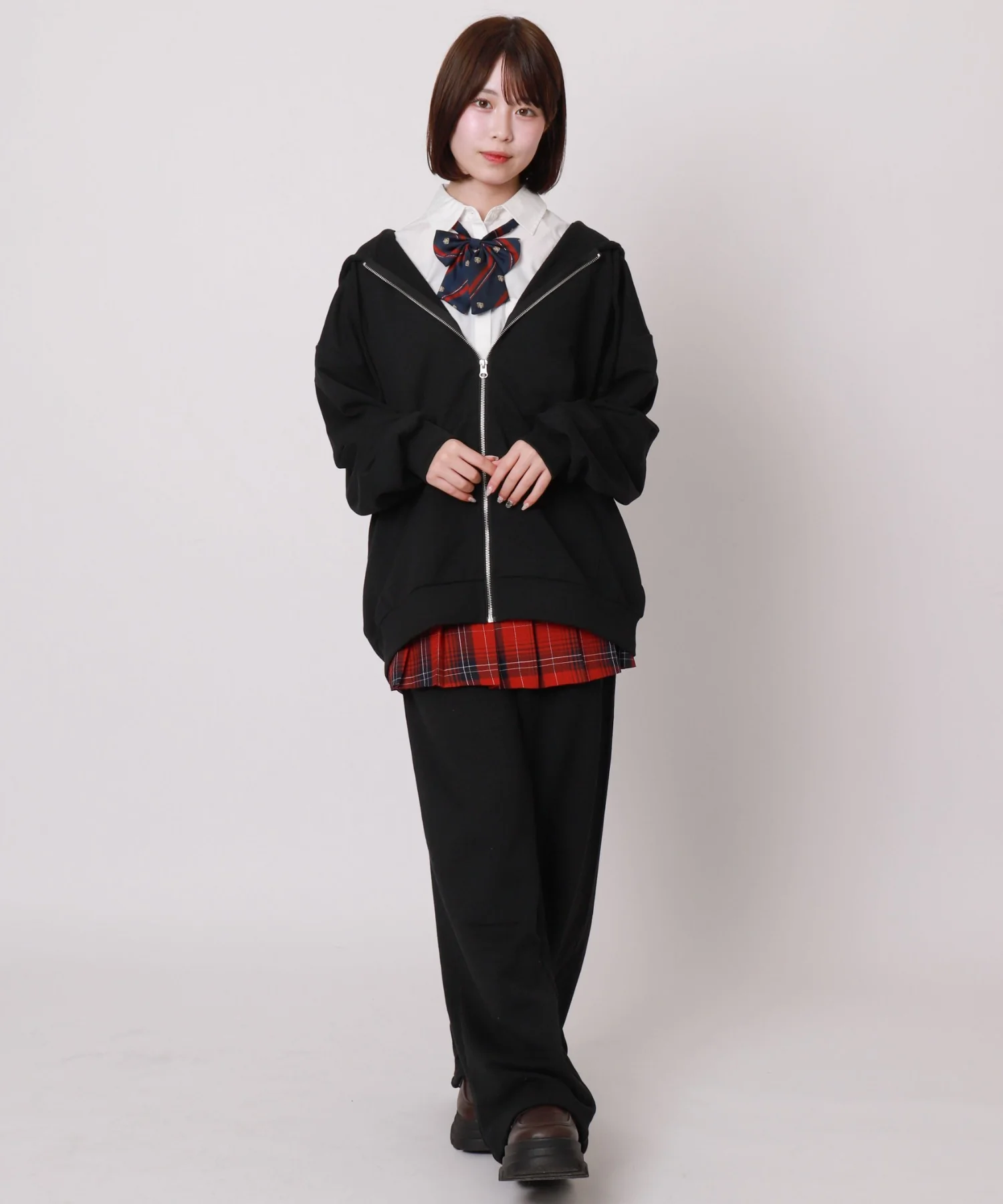 【スクール】ルーズフィットZIPパーカー - Image 11