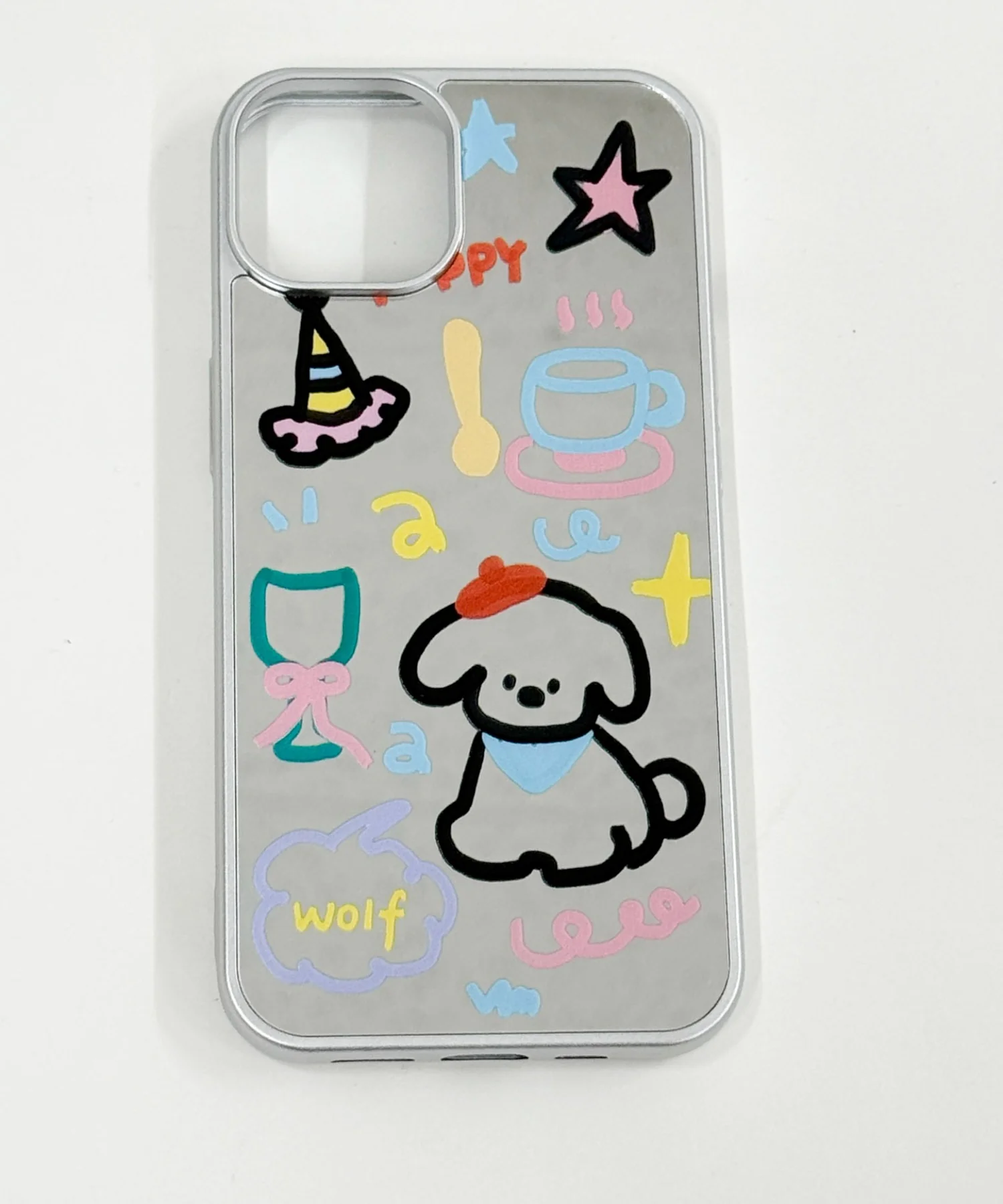 ラクガキミラーiphoneケース