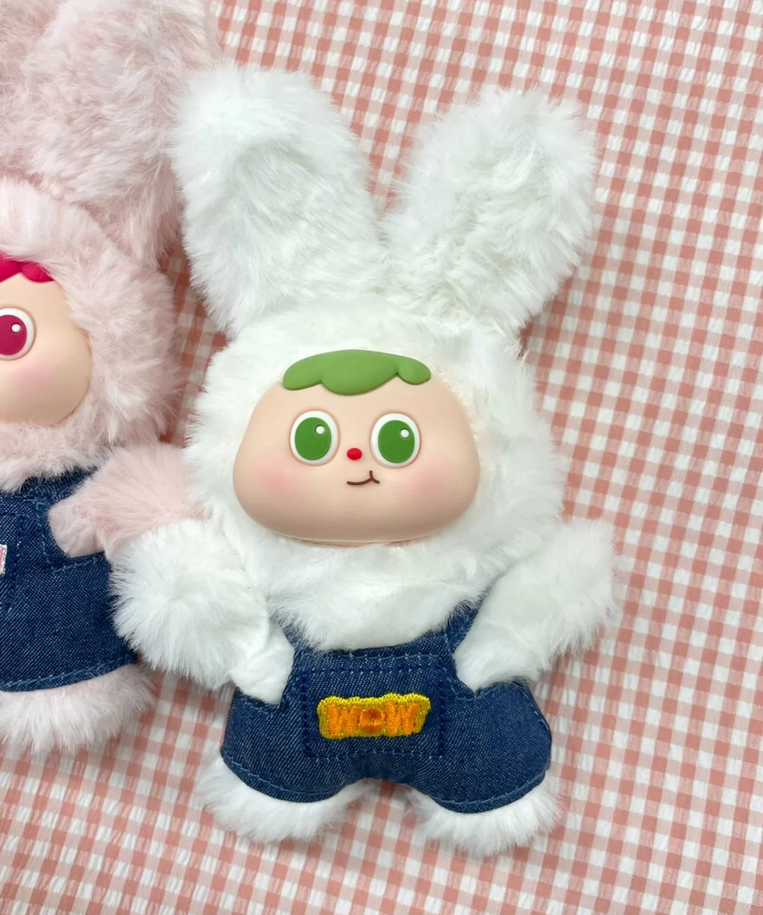 ぷっくりサロペうさちゃんぬいぐるみキーホルダー - Image 4