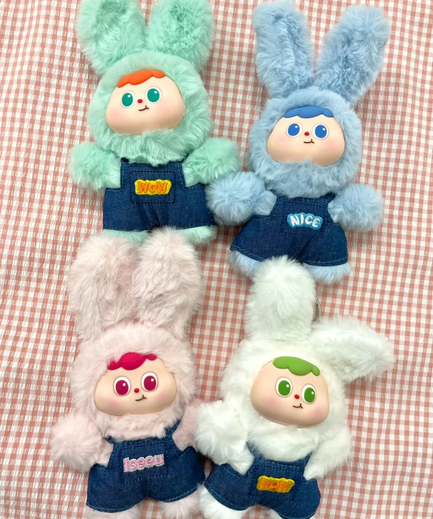 ぷっくりサロペうさちゃんぬいぐるみキーホルダー - Image 5