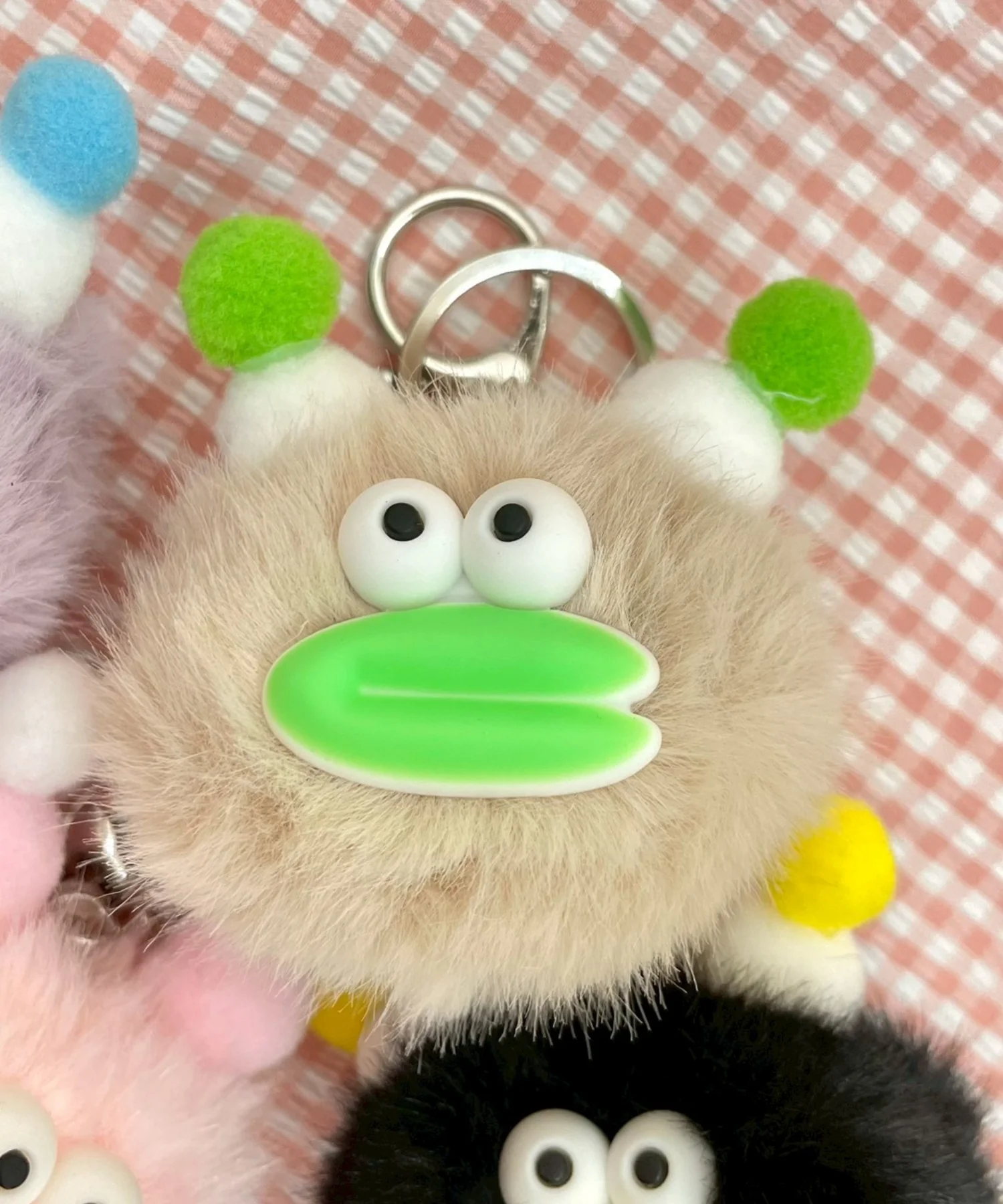 ぽんぽんモンスターぬいぐるみキーホルダー - Image 2