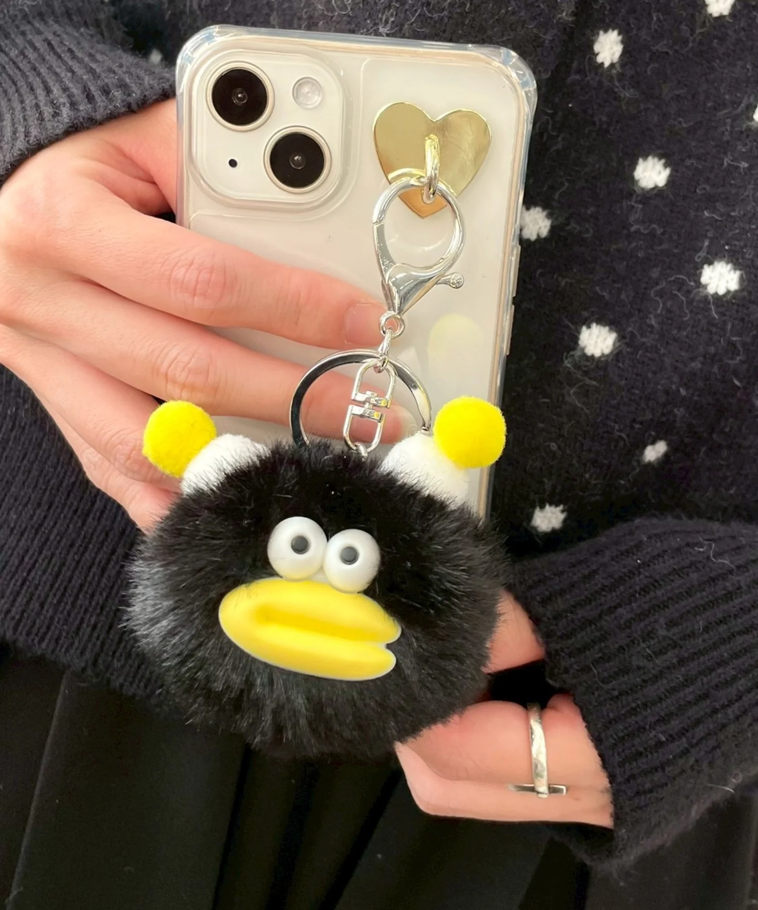 ぽんぽんモンスターぬいぐるみキーホルダー - Image 4
