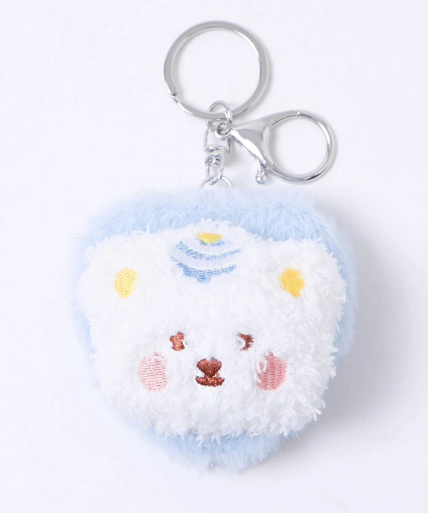 もこもこくまちゃんぬいぐるみミラーキーホルダー - Image 3