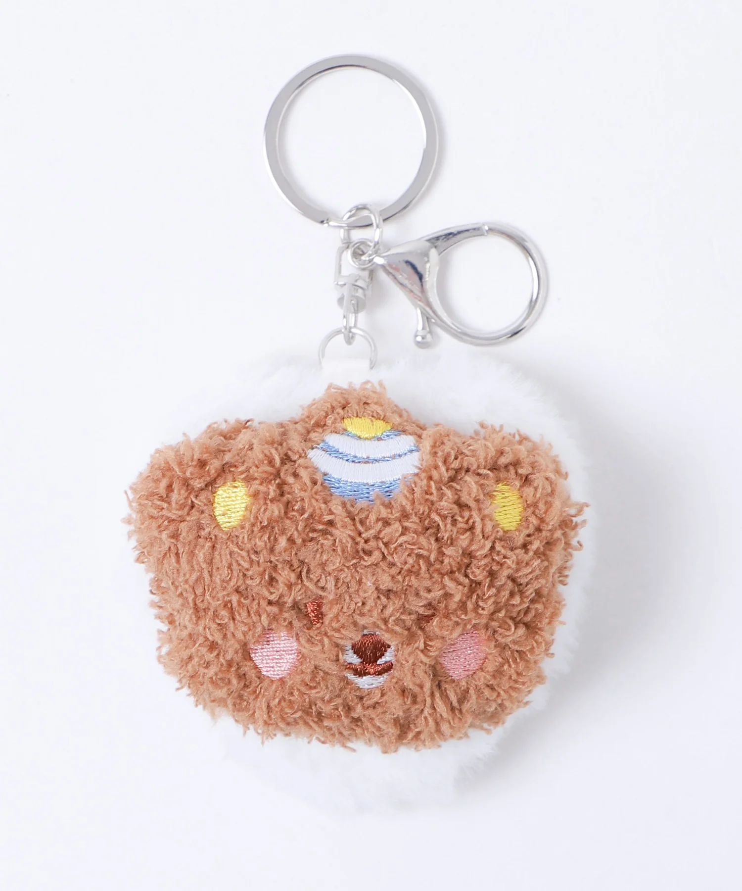 もこもこくまちゃんぬいぐるみミラーキーホルダー - Image 4