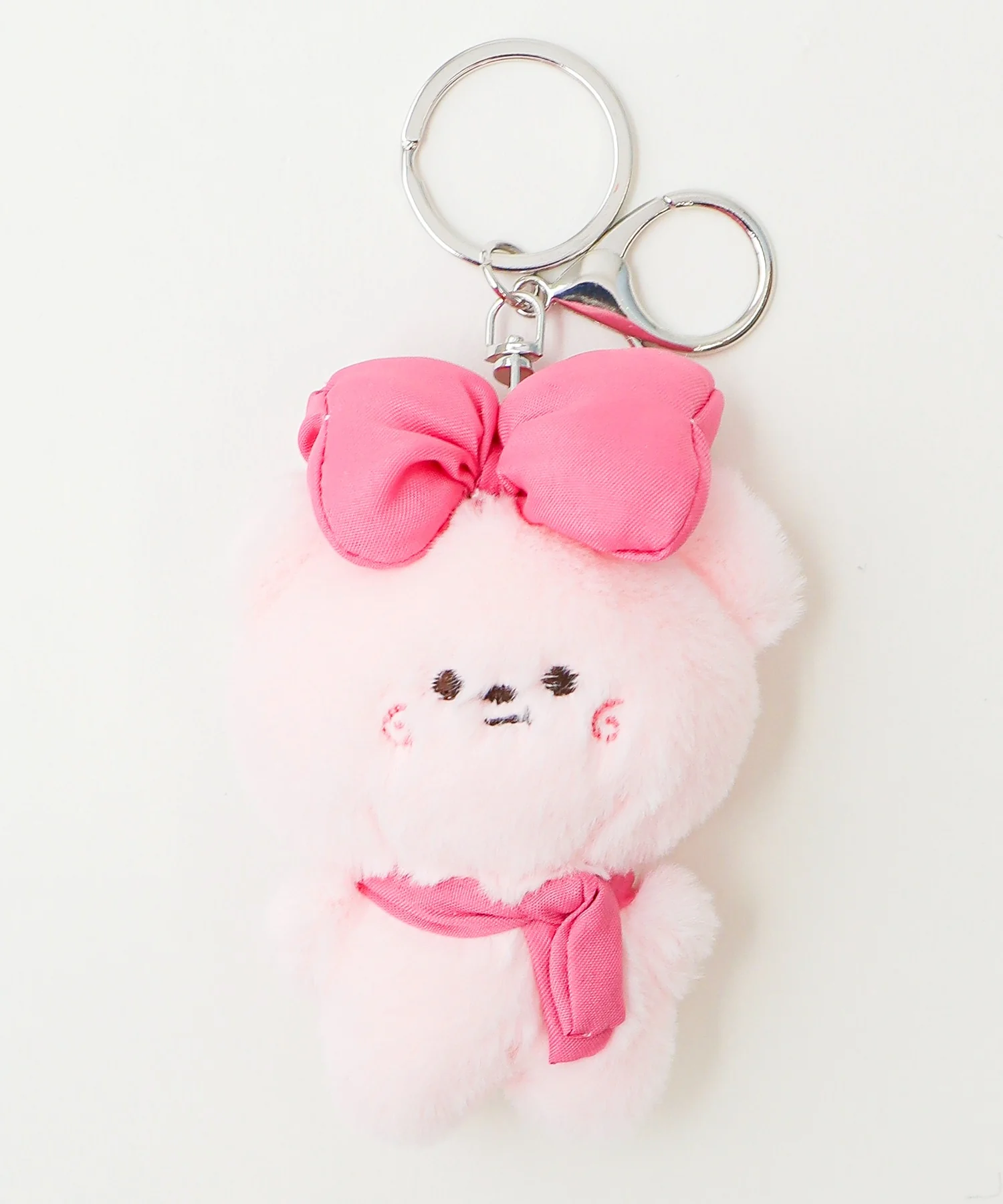 BIGリボンくまぬいぐるみキーホルダー - Image 2