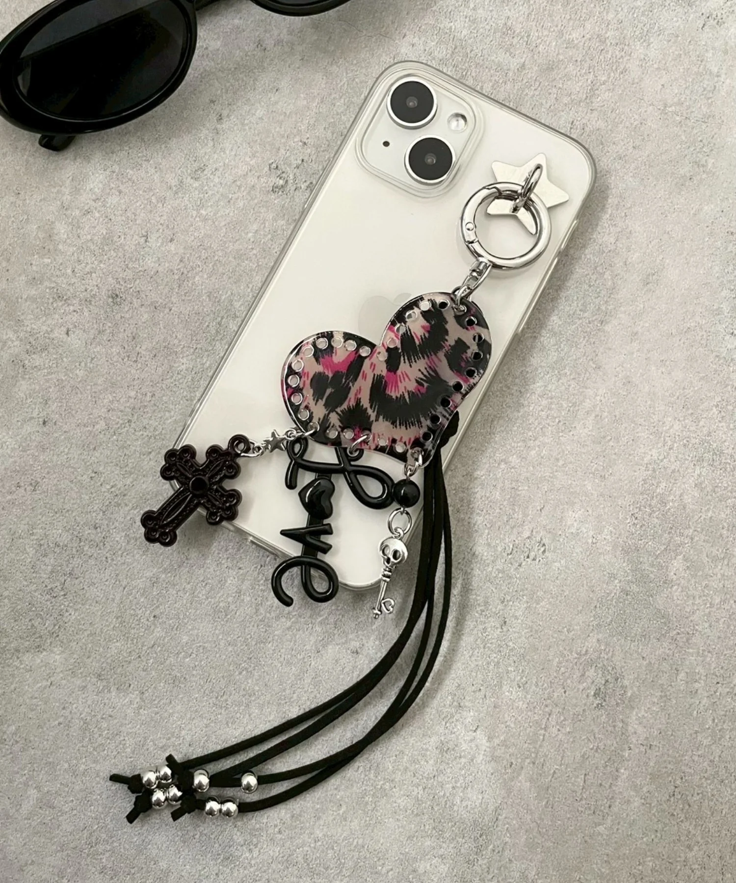 レオパードクロスミックスキーホルダー - Image 2