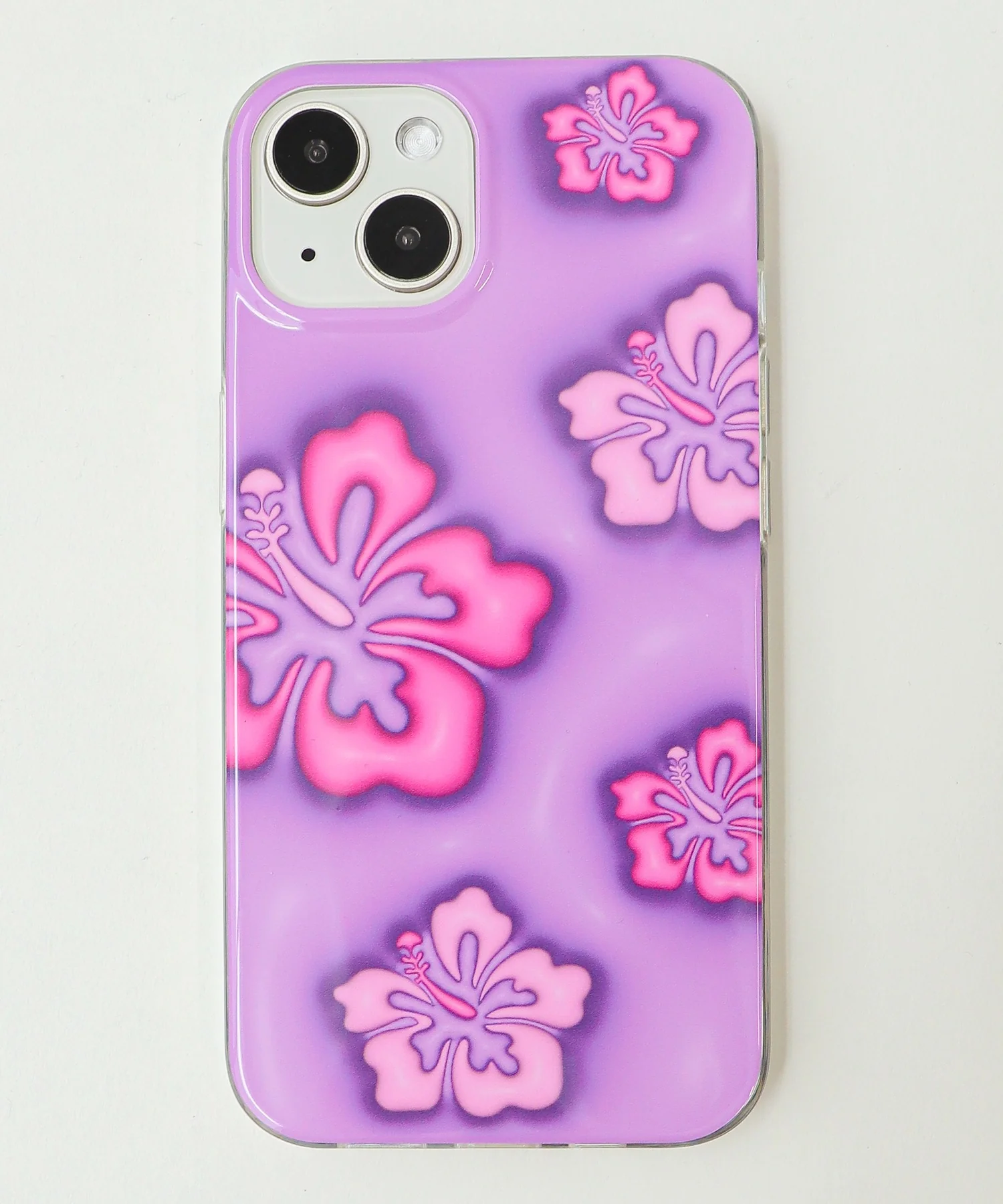 ハイビスカスiphoneケース(パープル) - Image 2