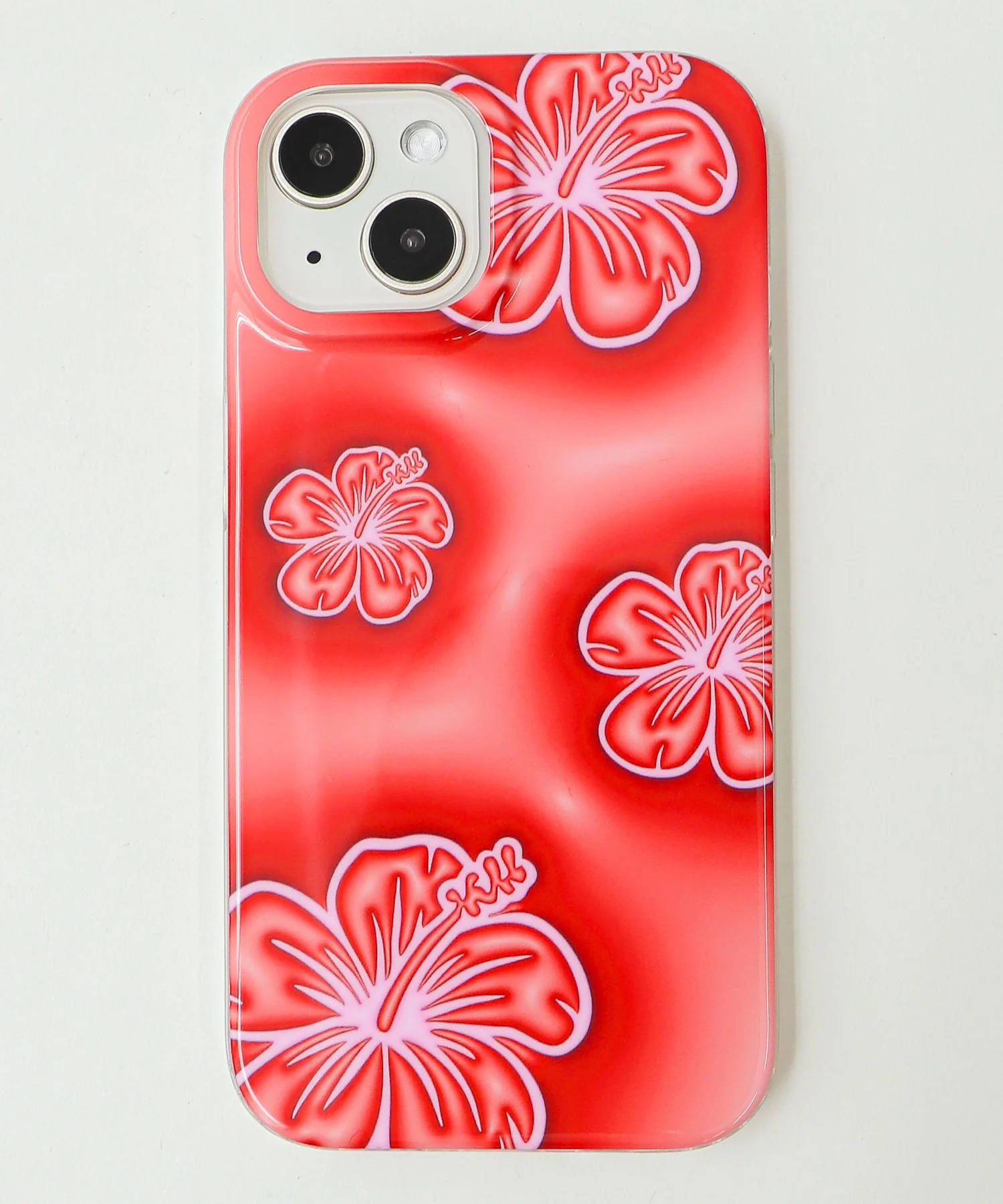 ハイビスカスiphoneケース(レッド) - Image 2