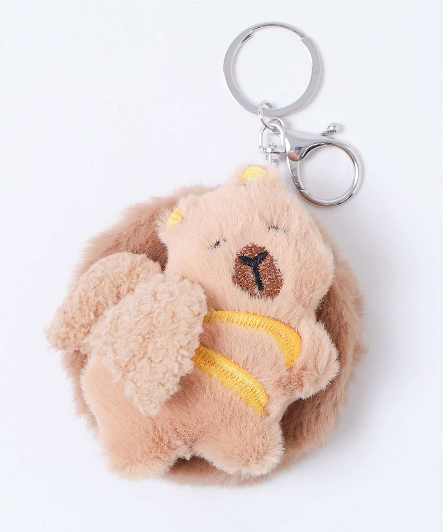 カピバラぬいぐるみミラーキーホルダー