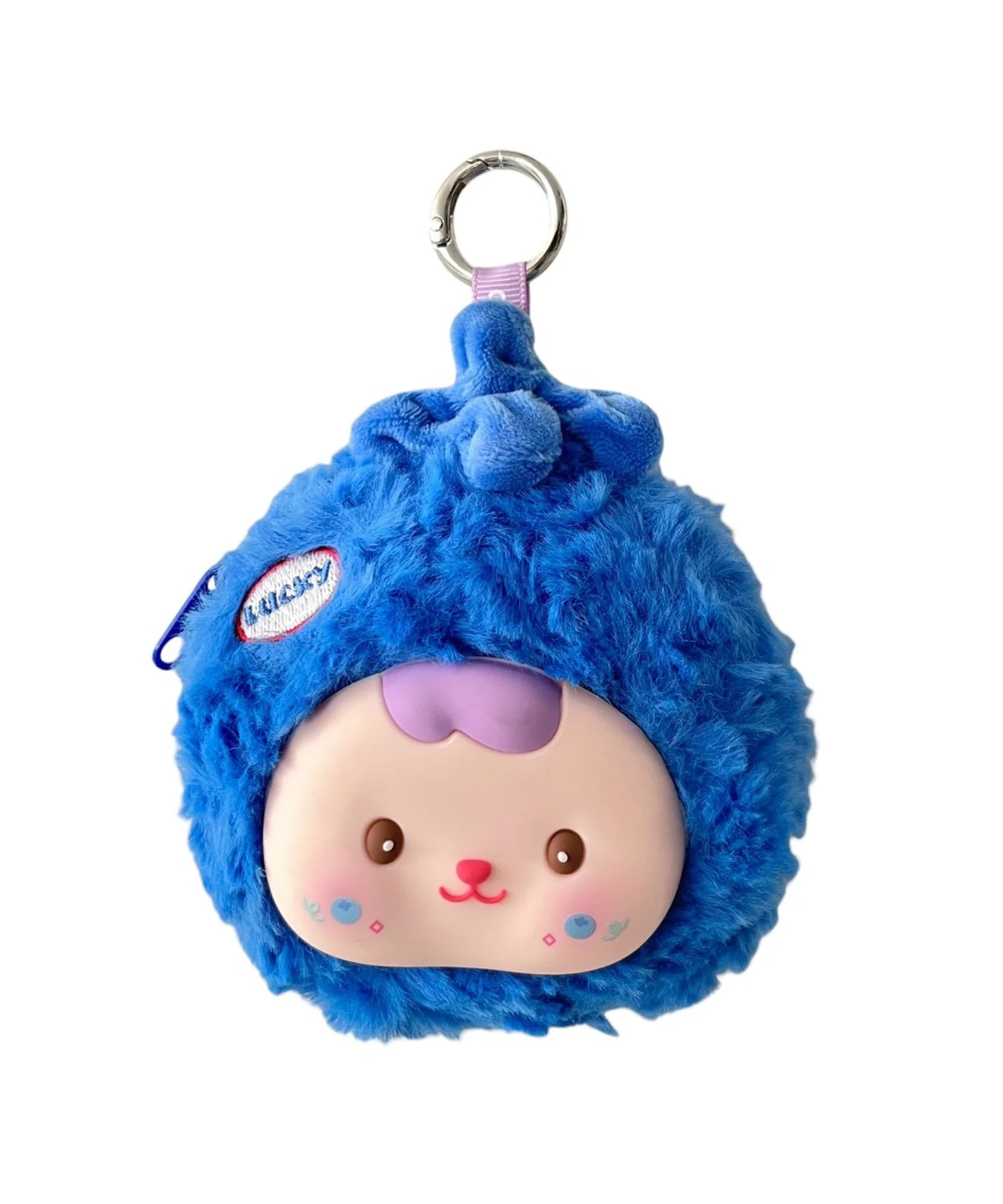 ぷっくりフルーツフェイスぬいぐるみキーホルダー