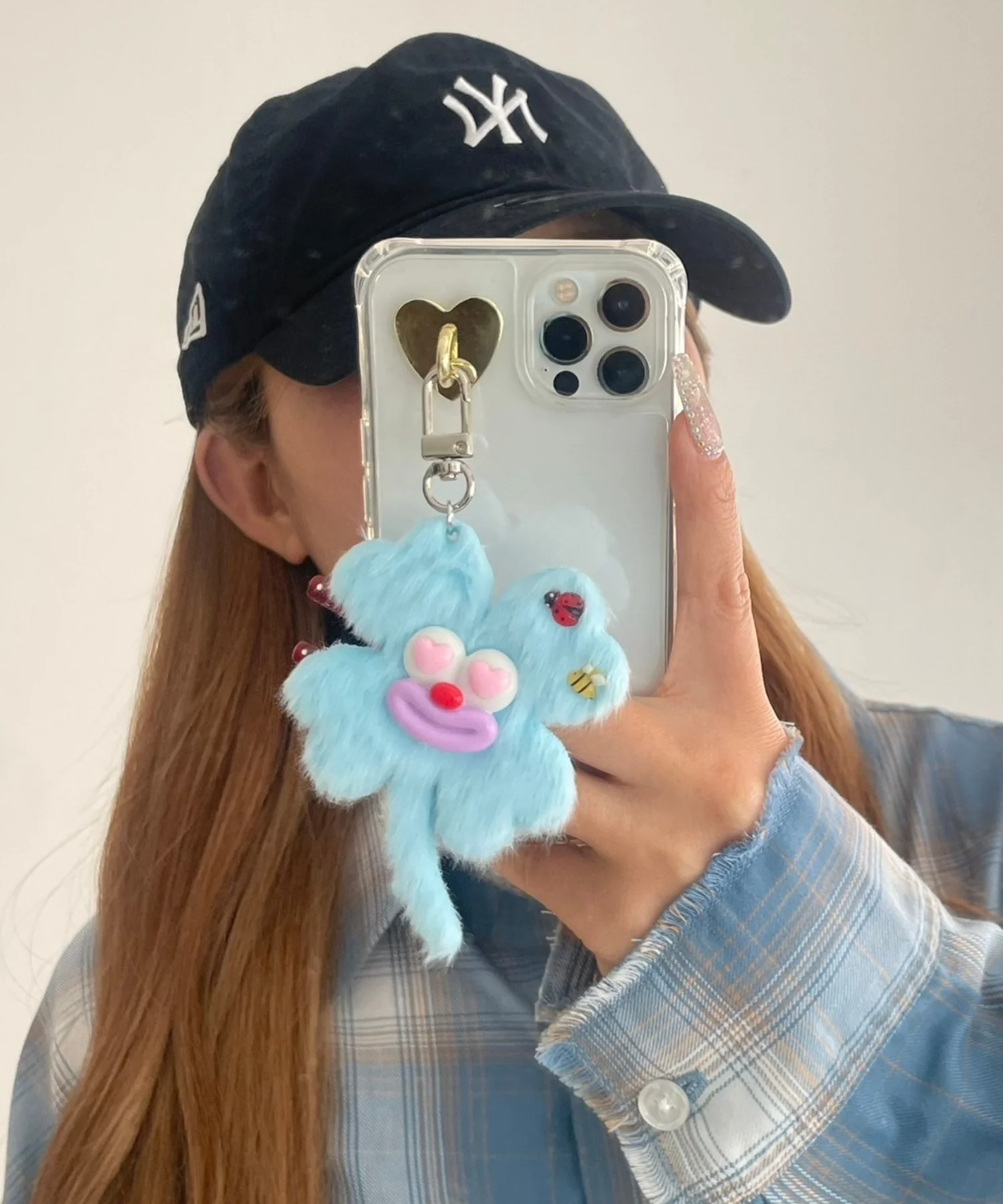 ハッピークローバーモンスターぬいぐるみキーホルダー - Image 2
