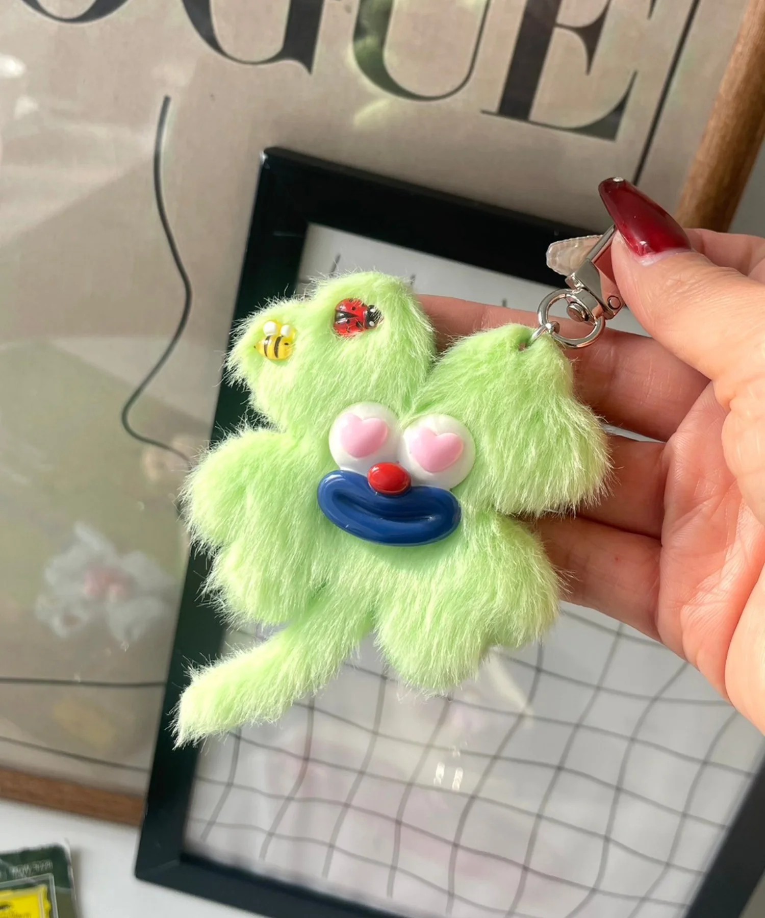 ハッピークローバーモンスターぬいぐるみキーホルダー - Image 8