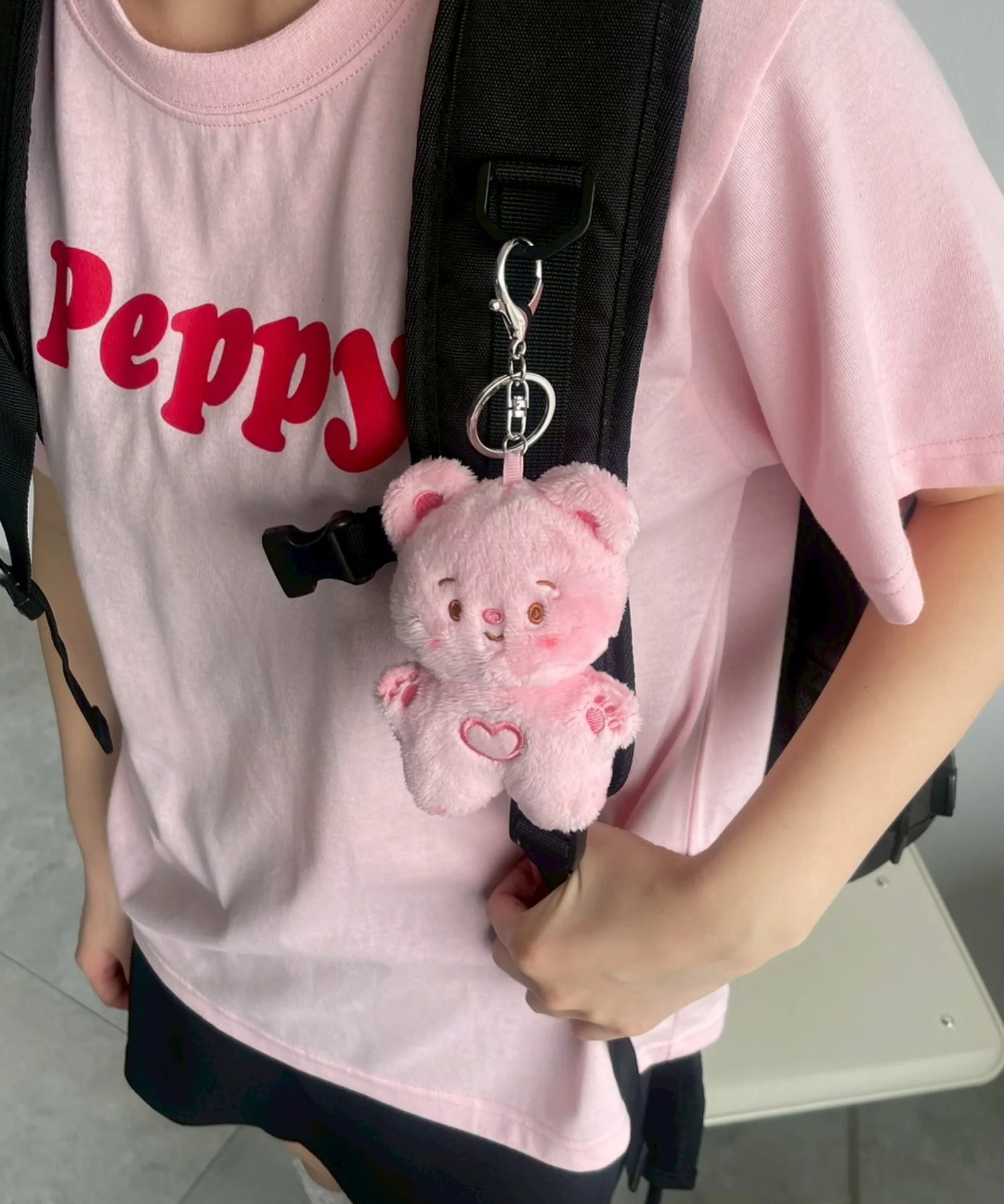 まゆげハートベアぬいぐるみキーホルダー - Image 4
