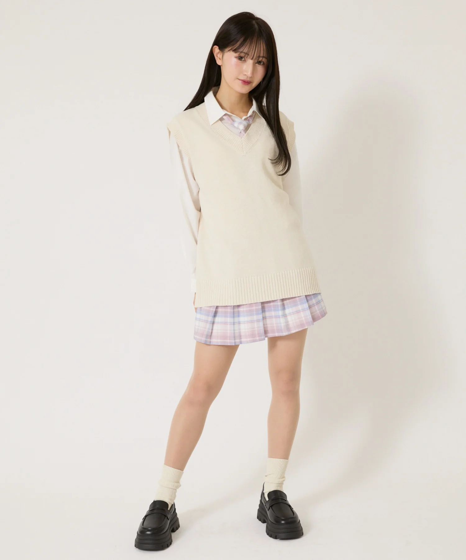 無地ニットベスト - Image 14
