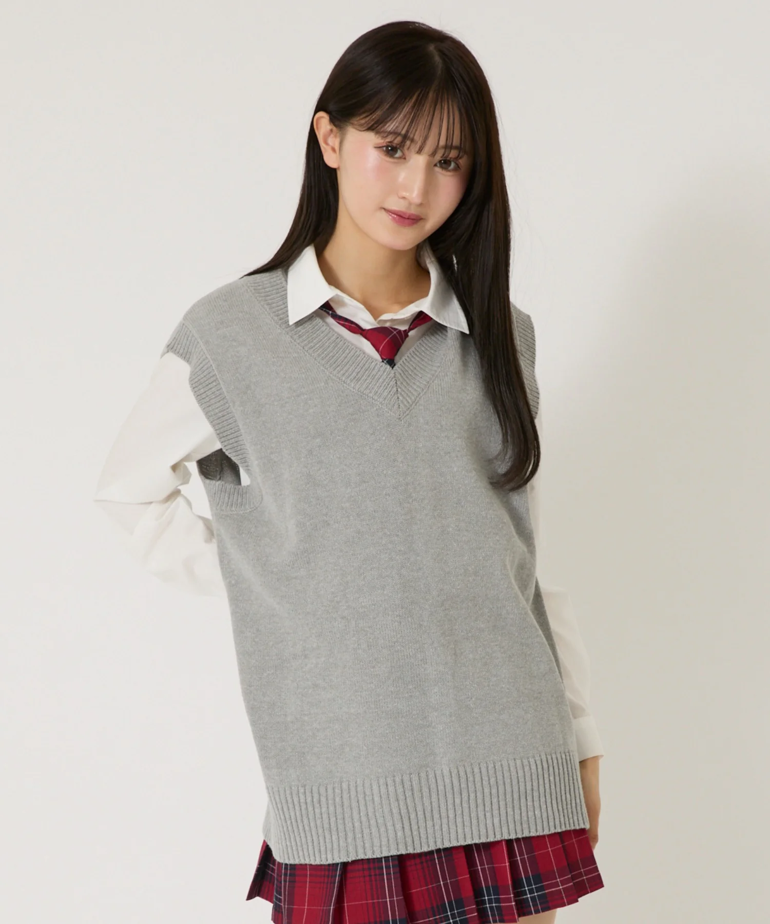 無地ニットベスト - Image 15