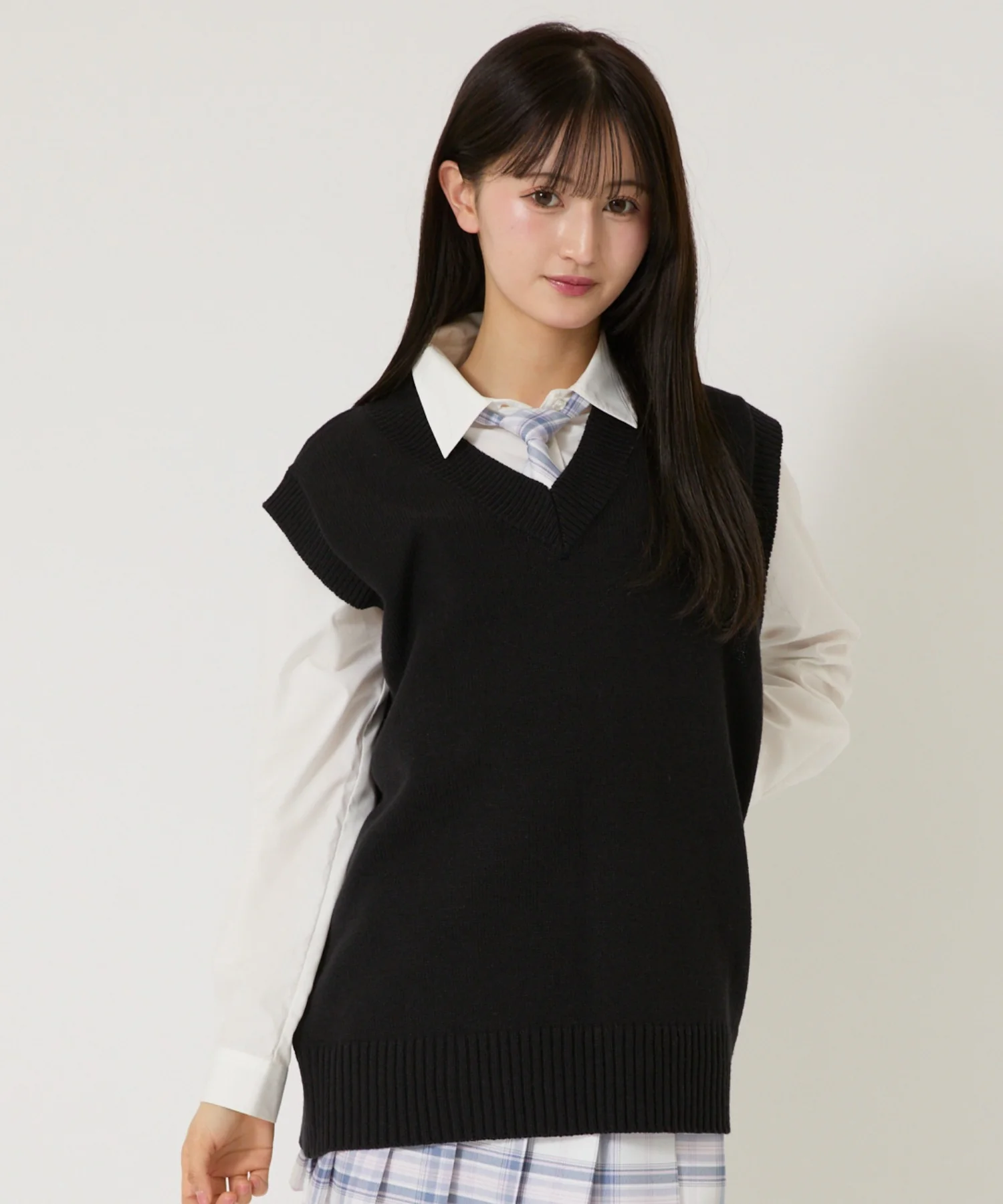 無地ニットベスト - Image 17