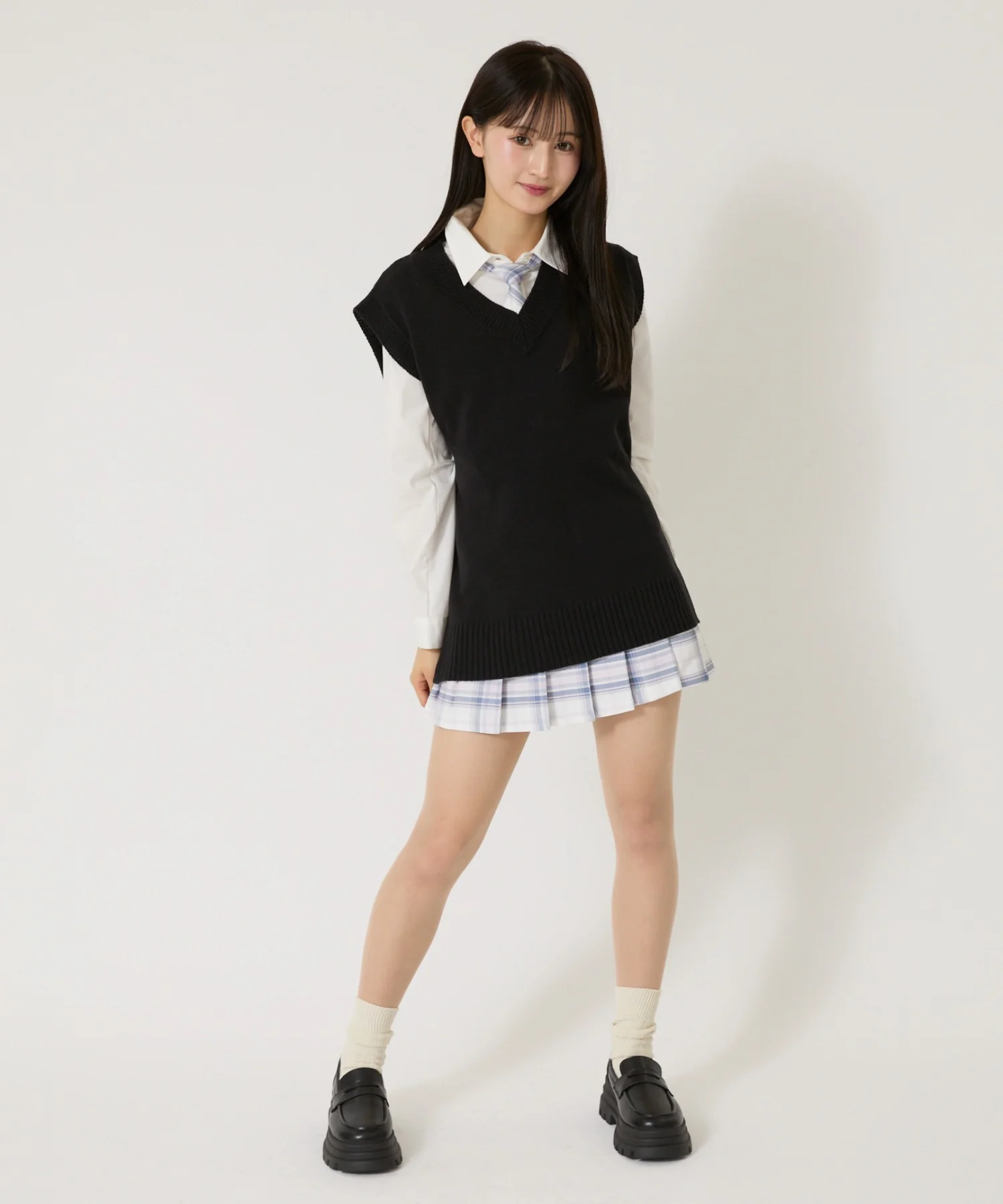 無地ニットベスト - Image 18