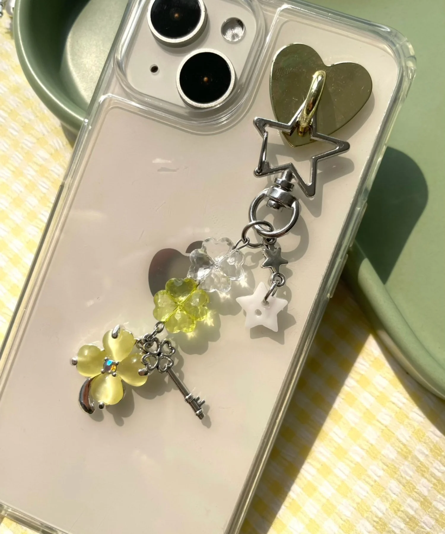ビジュークローバービーズキーホルダー - Image 4