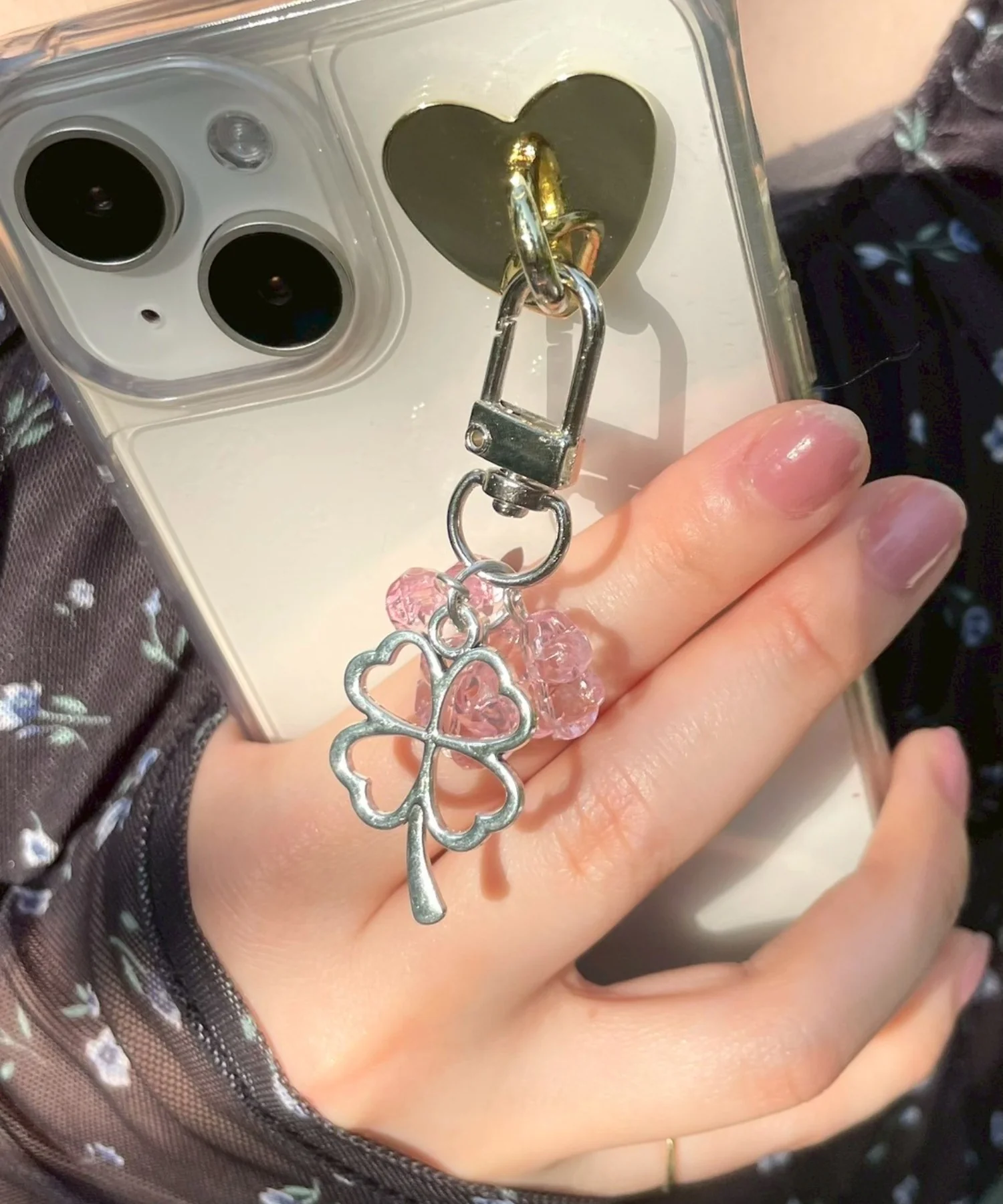 カラークローバーキーホルダー