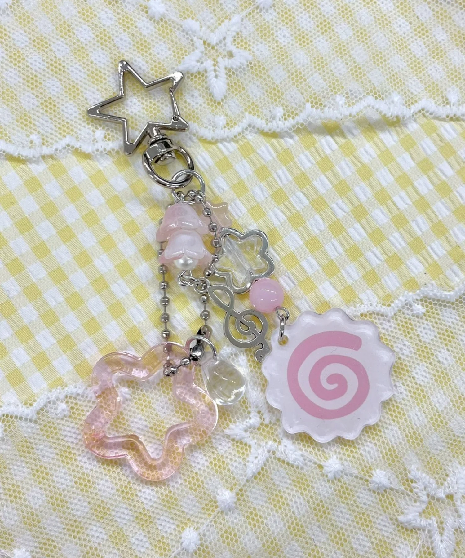 ぐるぐるビーズキーホルダー - Image 3