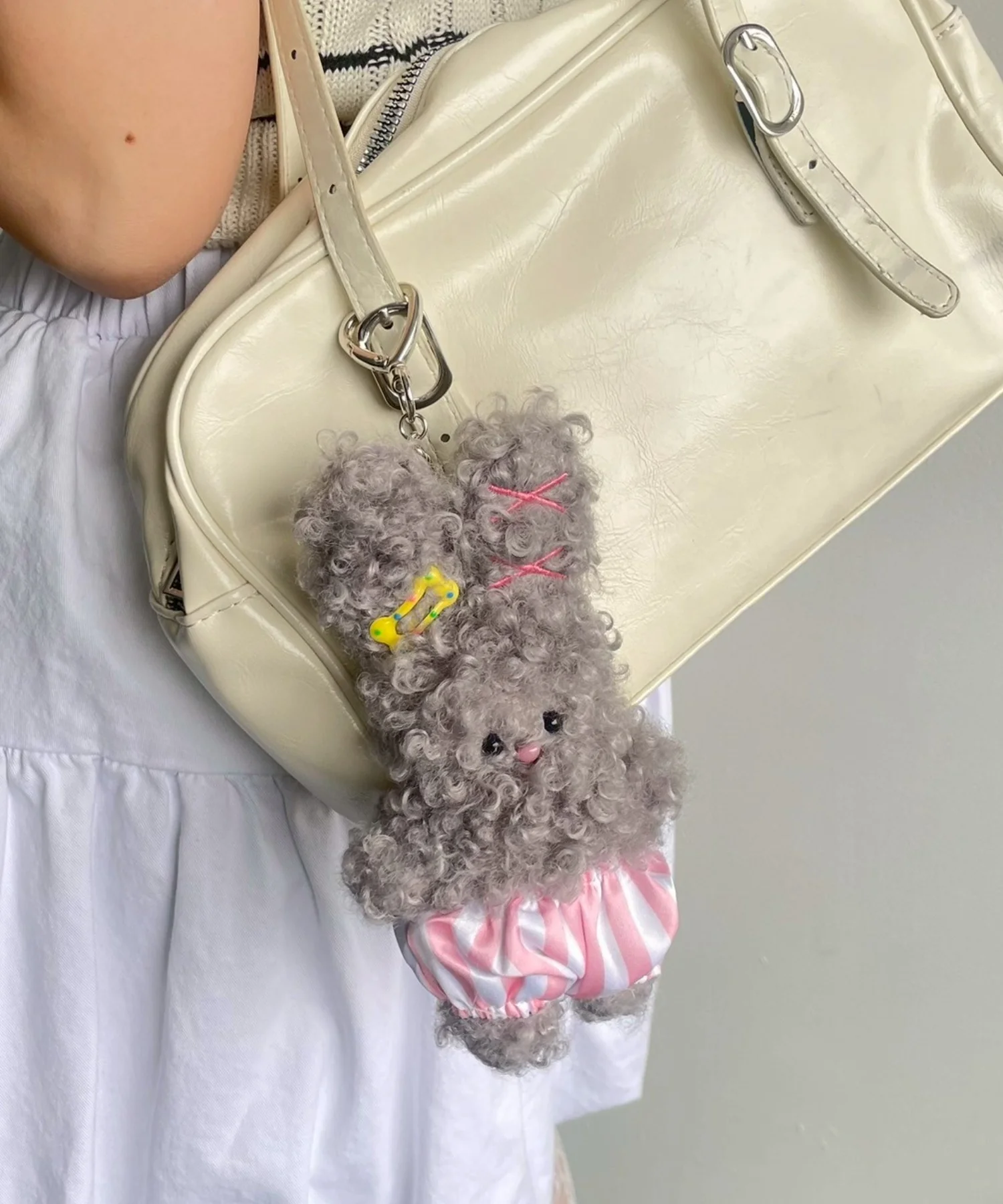 もこもこぱんつラビットぬいぐるみキーホルダー - Image 3