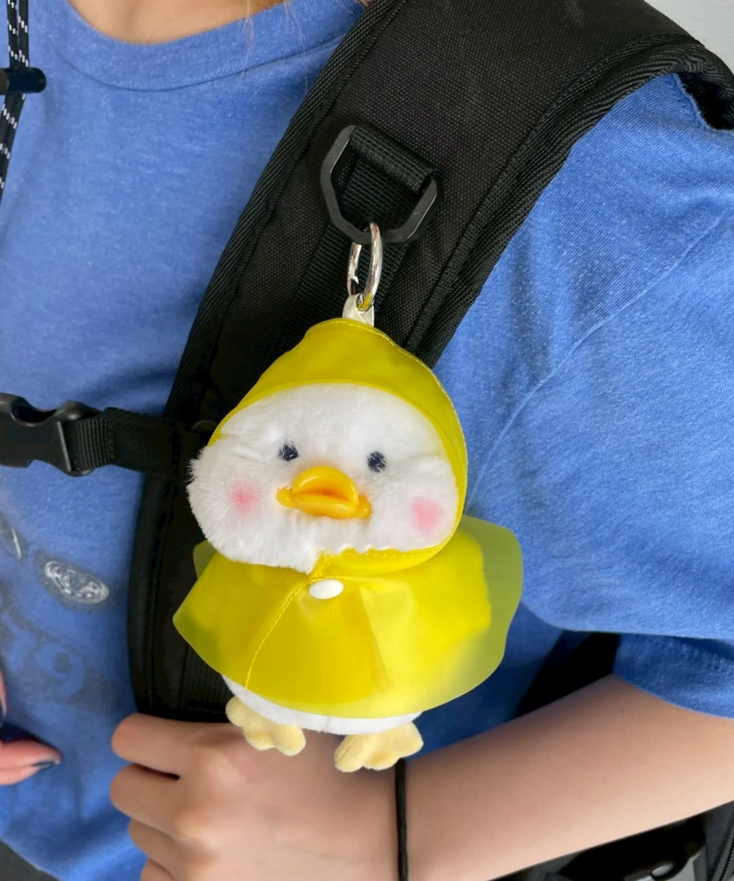 レインコートあひるぬいぐるみキーホルダー - Image 3